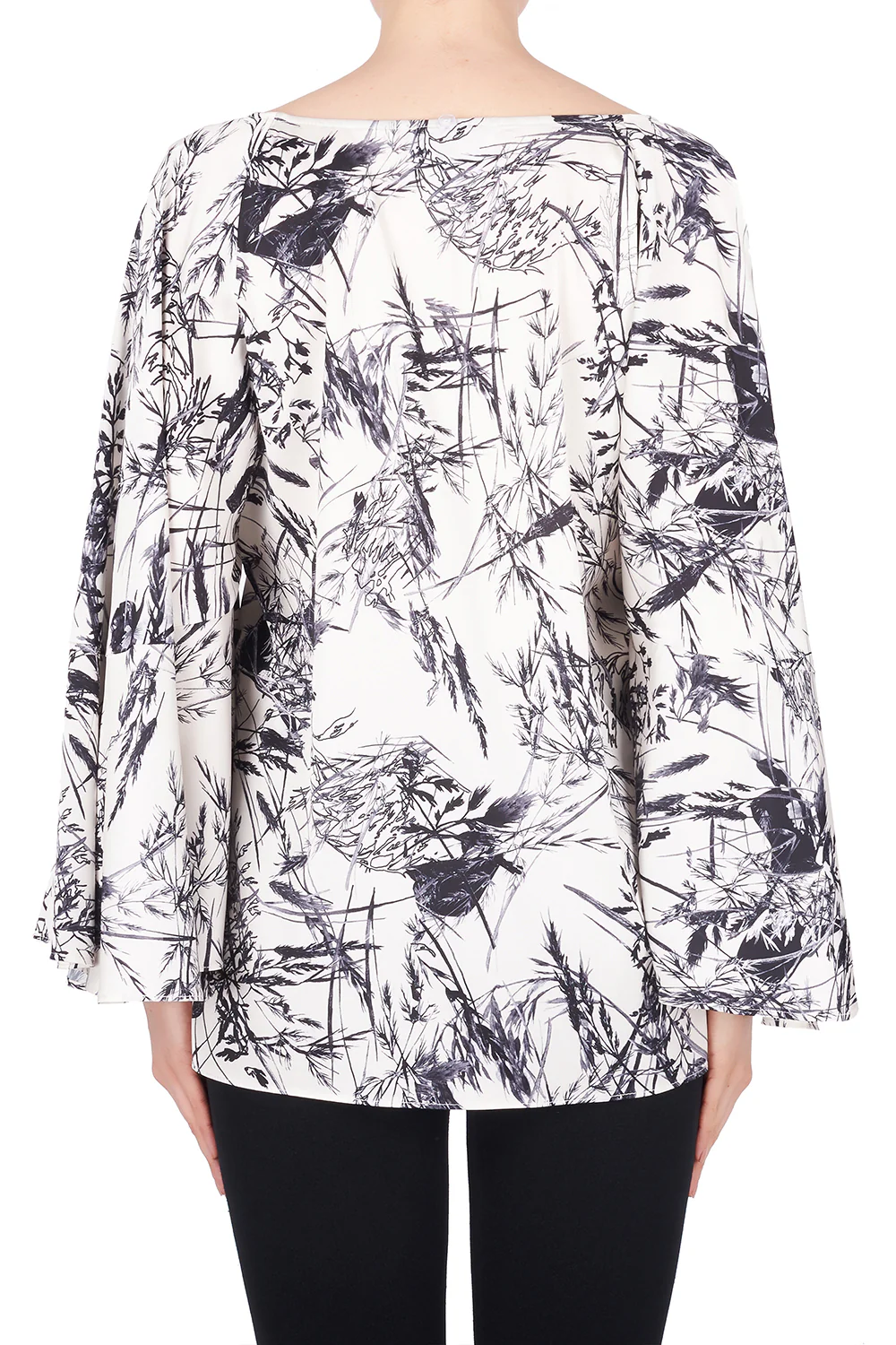 Joseph Ribkoff Cream/Black Tunic Style 191780 - Image 3