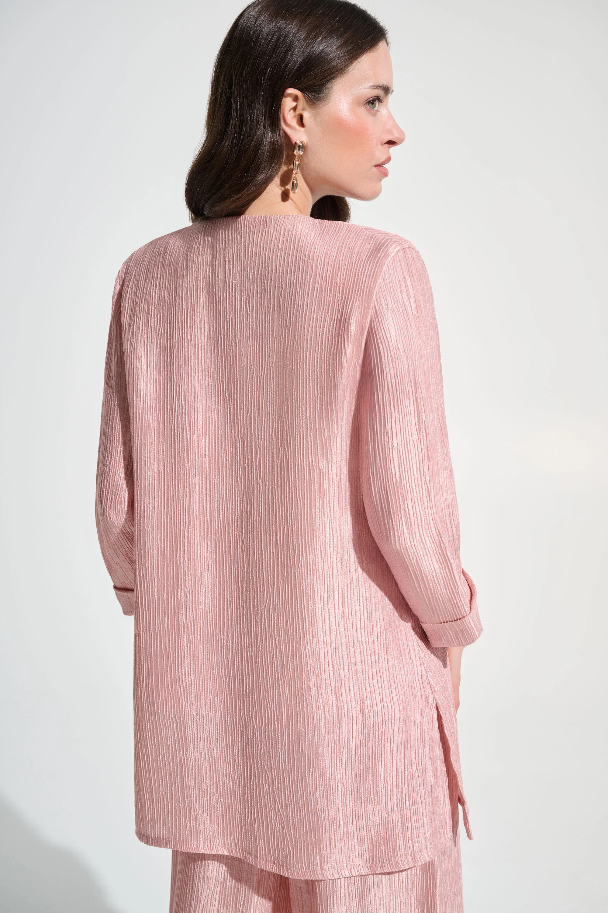 Joseph Ribkoff Crinkle Jacquard Straight Cover-Up Style 262720 - Image 3