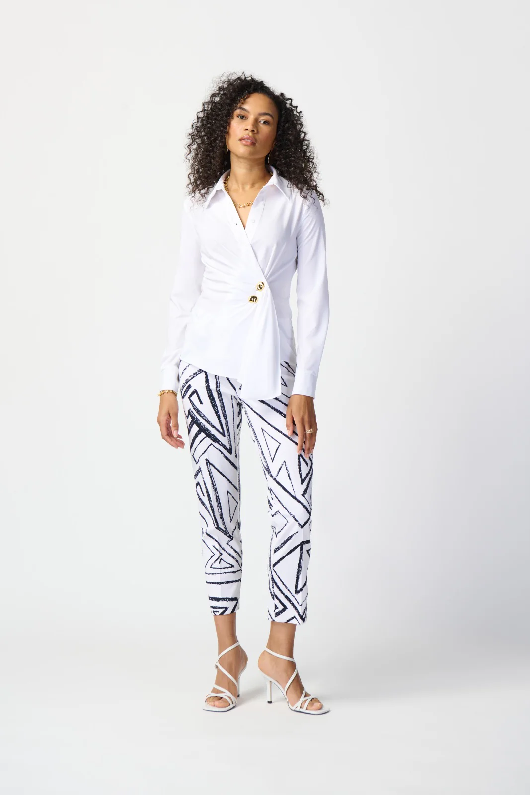 Joseph Ribkoff Cropped Pull-On Pants Style 241271 - Image 4