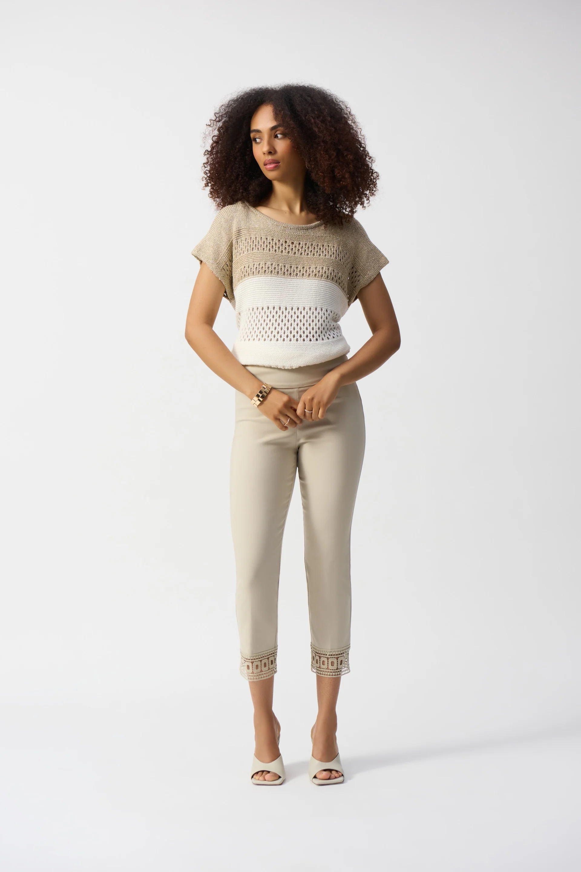 Joseph Ribkoff Cropped Pull-On Pants Style 251053 - Image 4