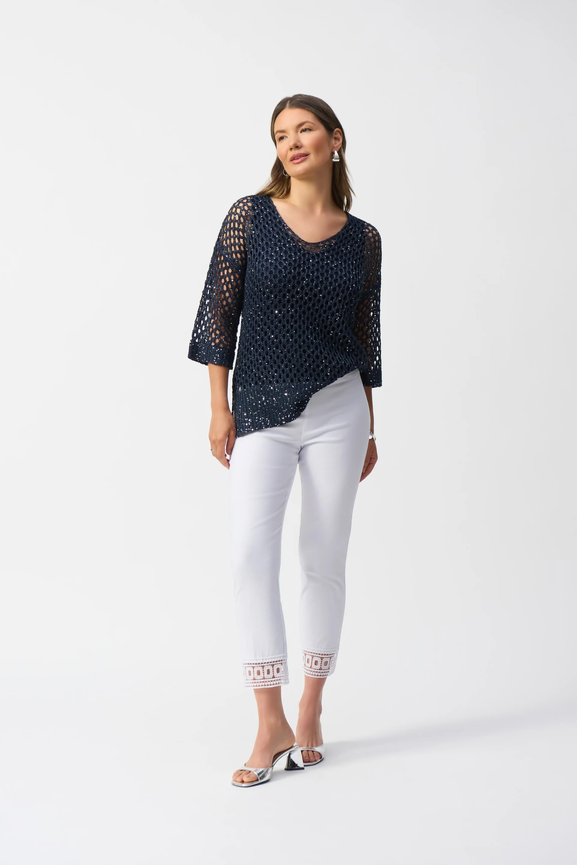 Joseph Ribkoff Cropped Pull-On Pants Style 251053 - Image 8