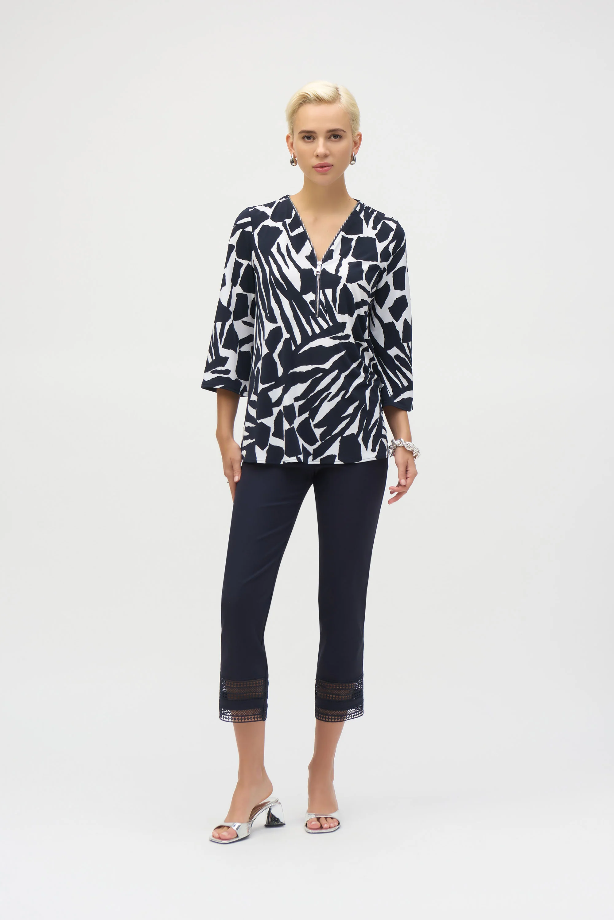 Joseph Ribkoff Cropped Pull-On Pants Style 252050 - Image 6