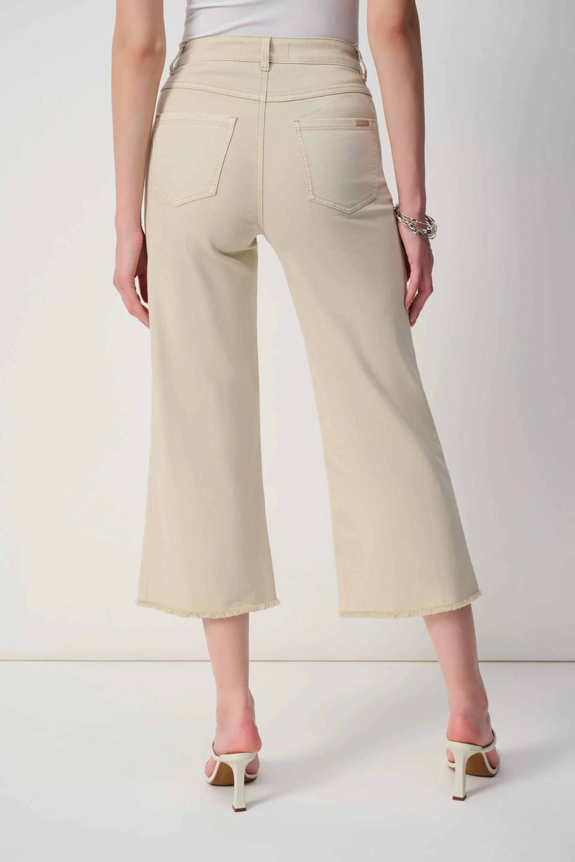 Joseph Ribkoff Culotte Jeans With Embellished Front Seam Style 251901S26 - Image 8