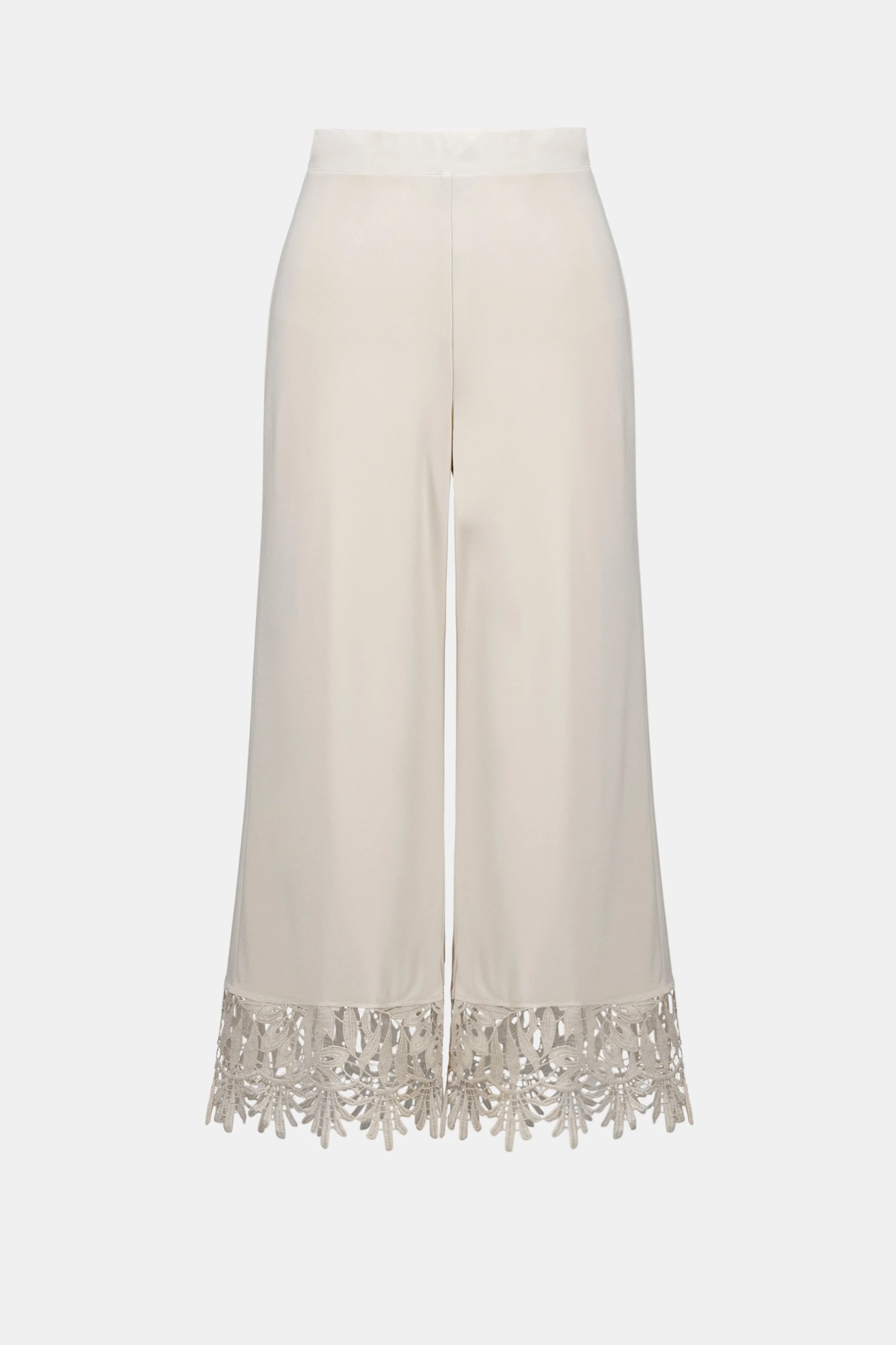 Joseph Ribkoff Culotte Pants With Guipure Lace Hem Style 262095 - Image 6