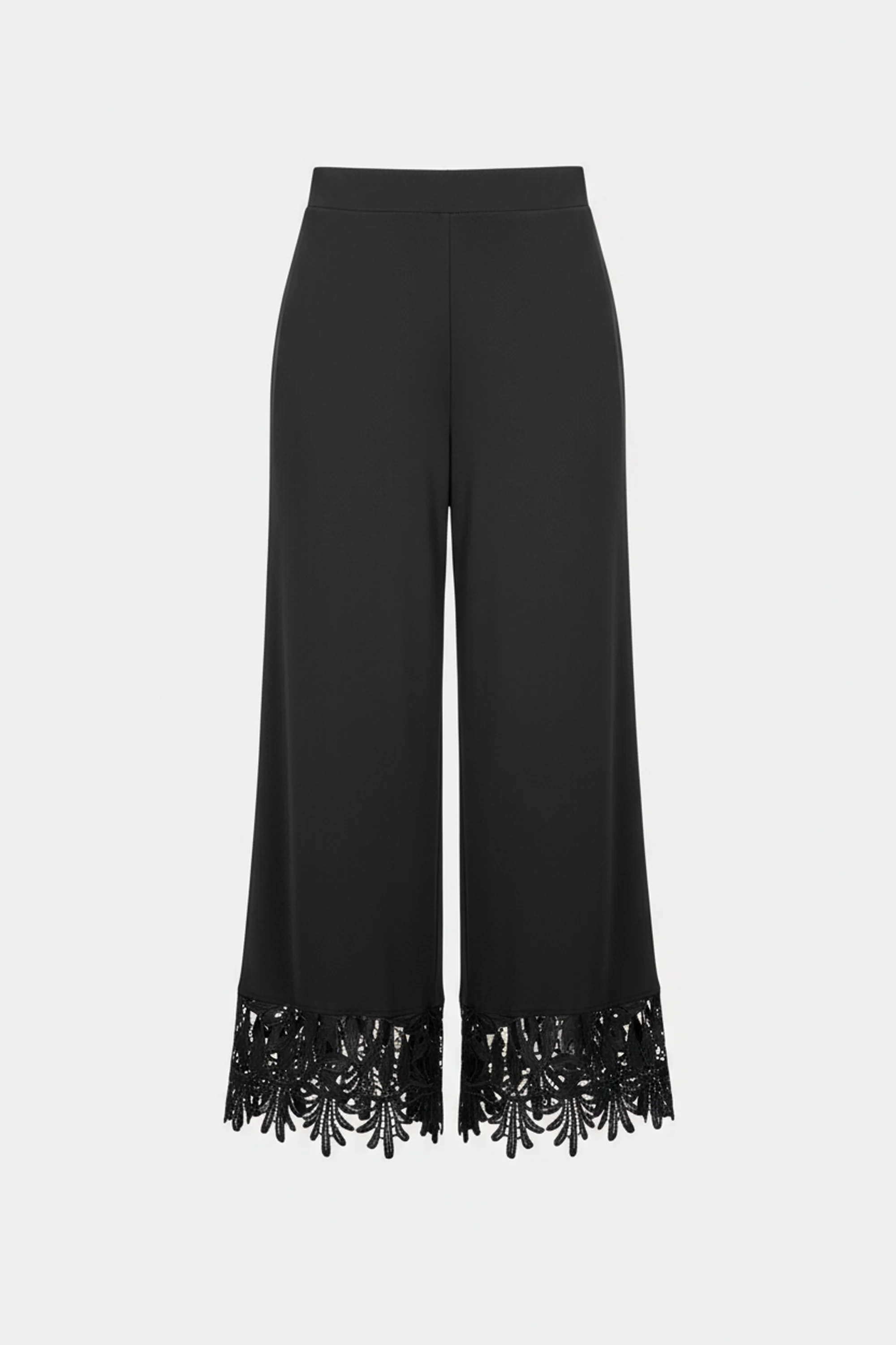 Joseph Ribkoff Culotte Pants With Guipure Lace Hem Style 262095 - Image 7