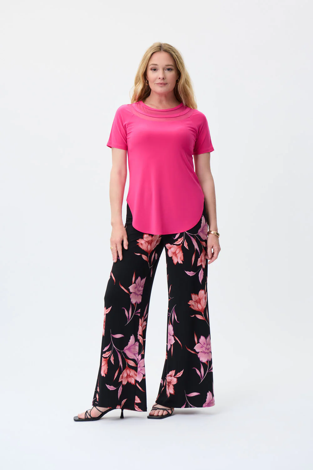 Joseph Ribkoff Dazzle Pink Tunic Style 231158 - Image 4