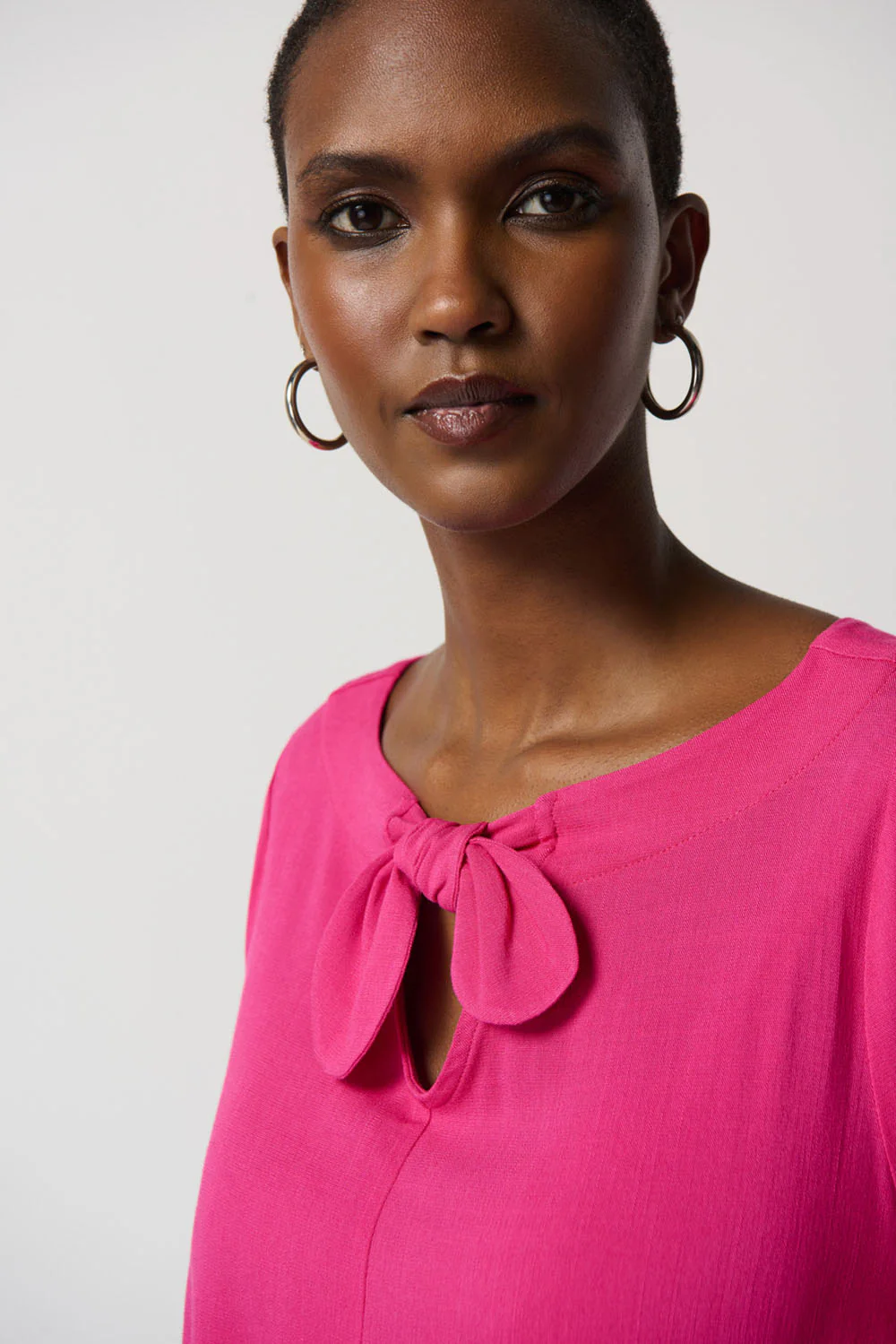 Joseph Ribkoff Dazzle Pink Tunic Style 231207 - Image 2