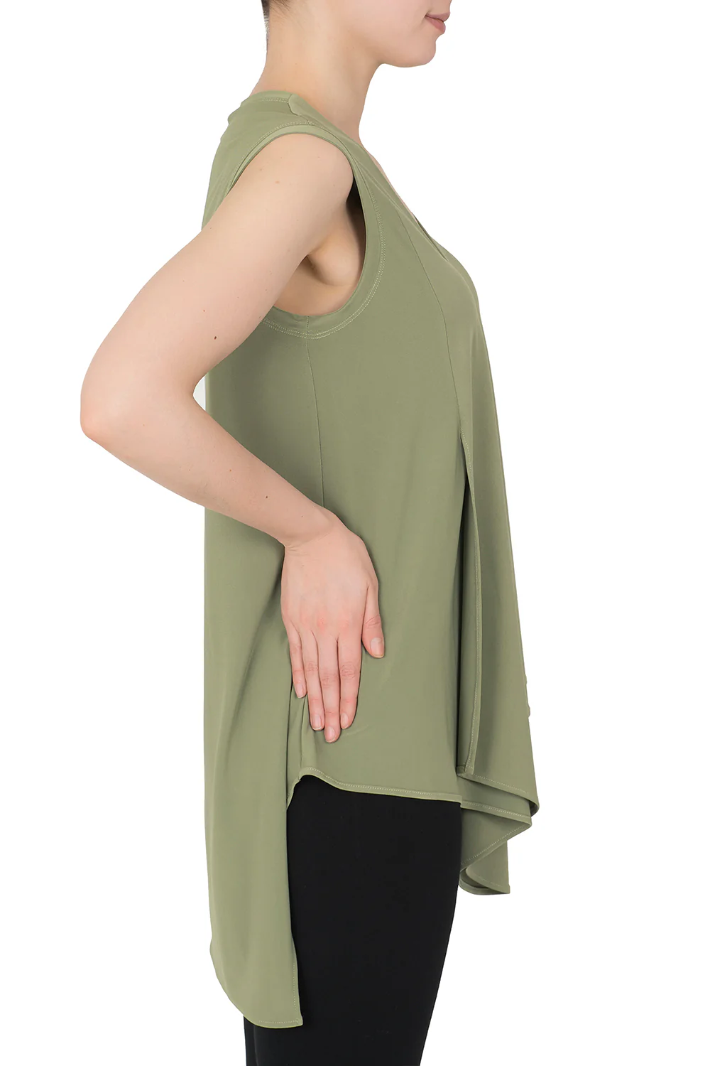 Joseph Ribkoff Deep Sage Tunic Style 161060 - Image 2