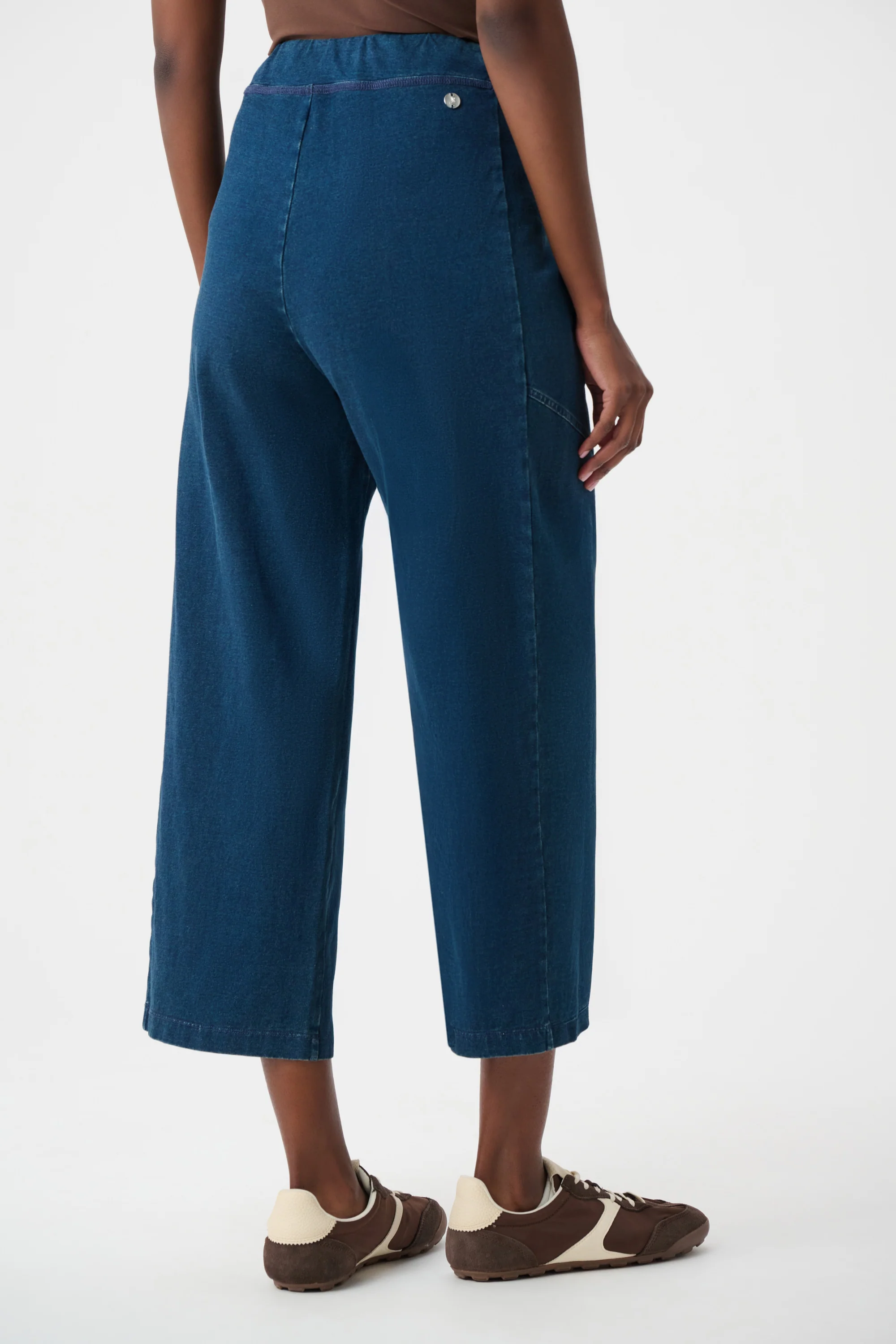 Joseph Ribkoff Denim Culotte Pull-On Pants Style 263642 - Image 5