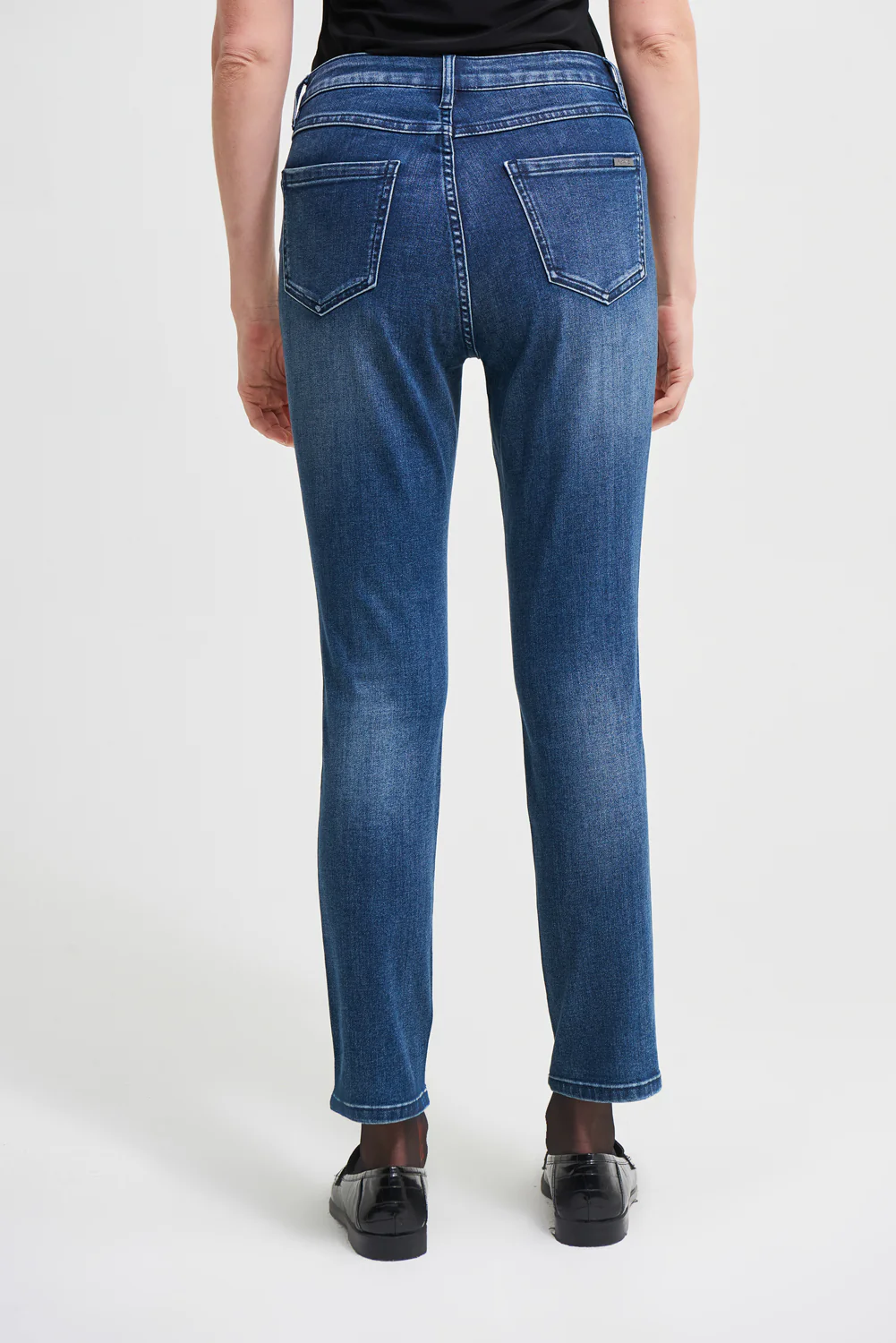 Joseph Ribkoff Denim Medium Blue Slim Fit Jeans Style 213973 - Image 3