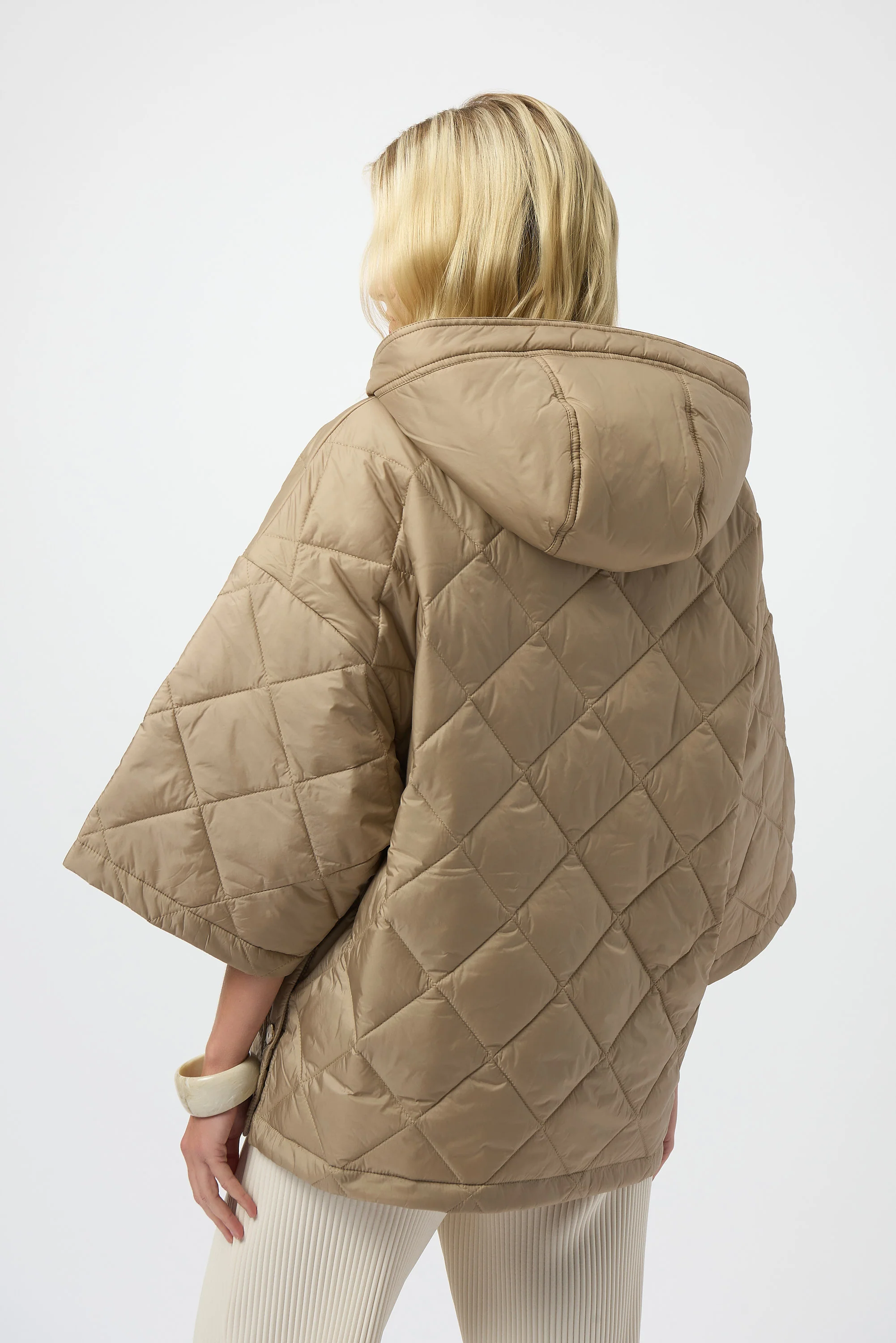 Joseph Ribkoff Diamond Quilt Hooded Jacket Style 254914 - Image 4