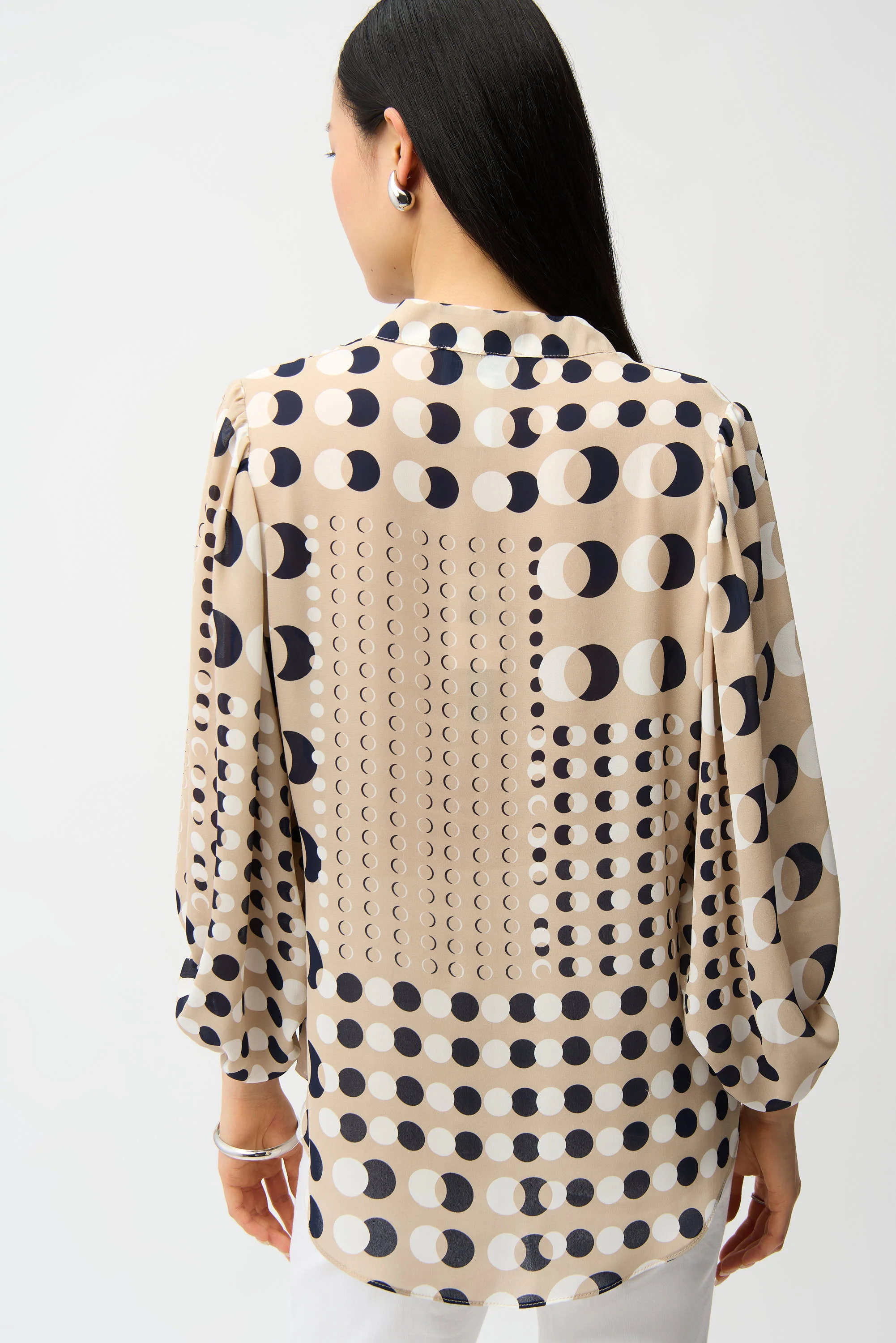 Joseph Ribkoff Dot Print Boxy Tunic Style 261099 - Image 4