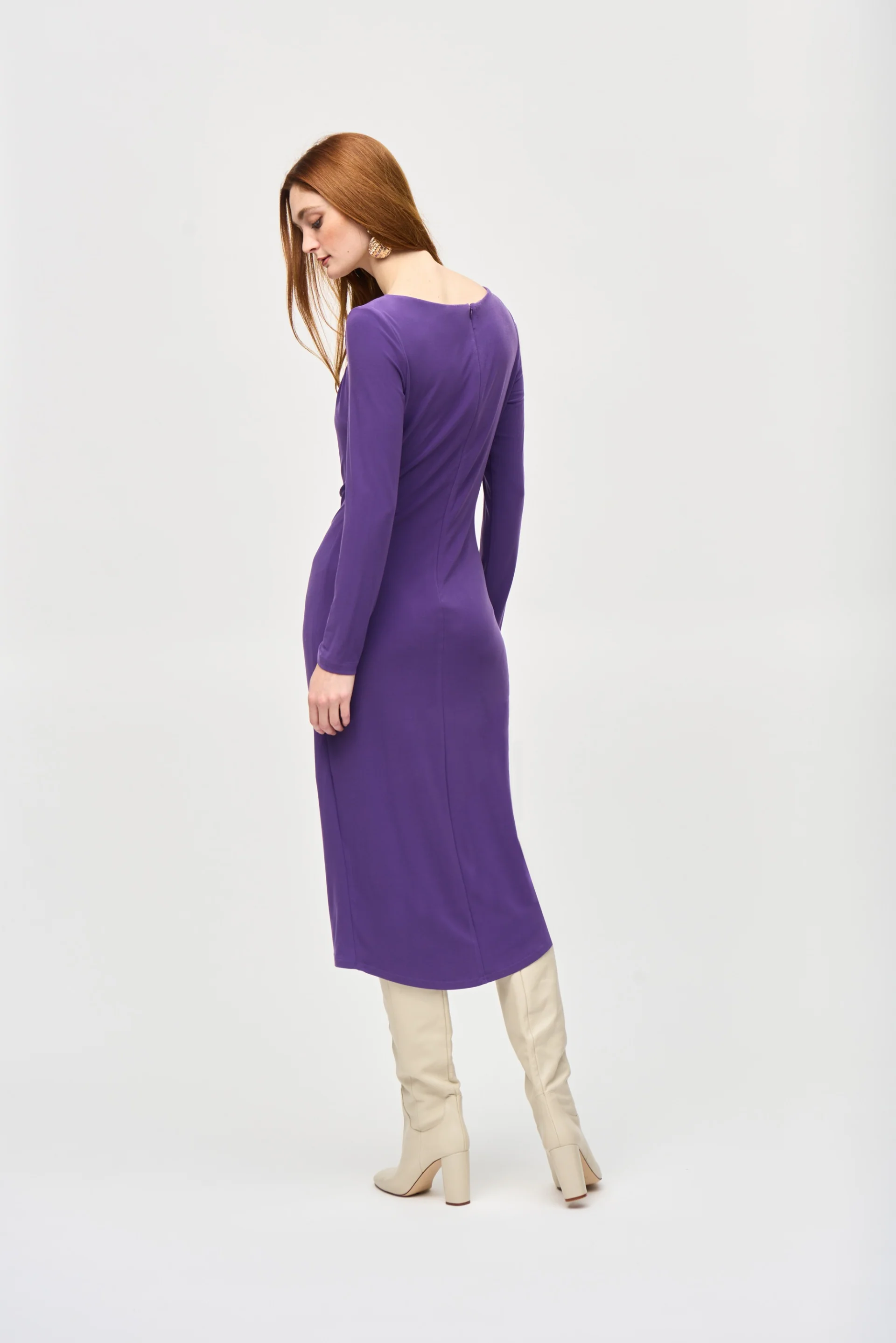 Joseph Ribkoff Draped Sheath Dress Style 243169 - Image 10