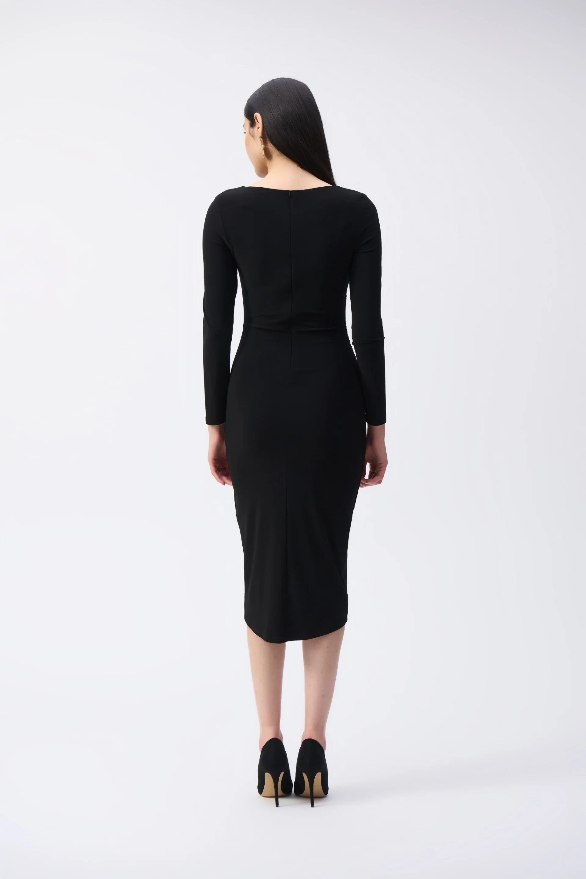 Joseph Ribkoff Draped Sheath Dress Style 243169 - Image 4