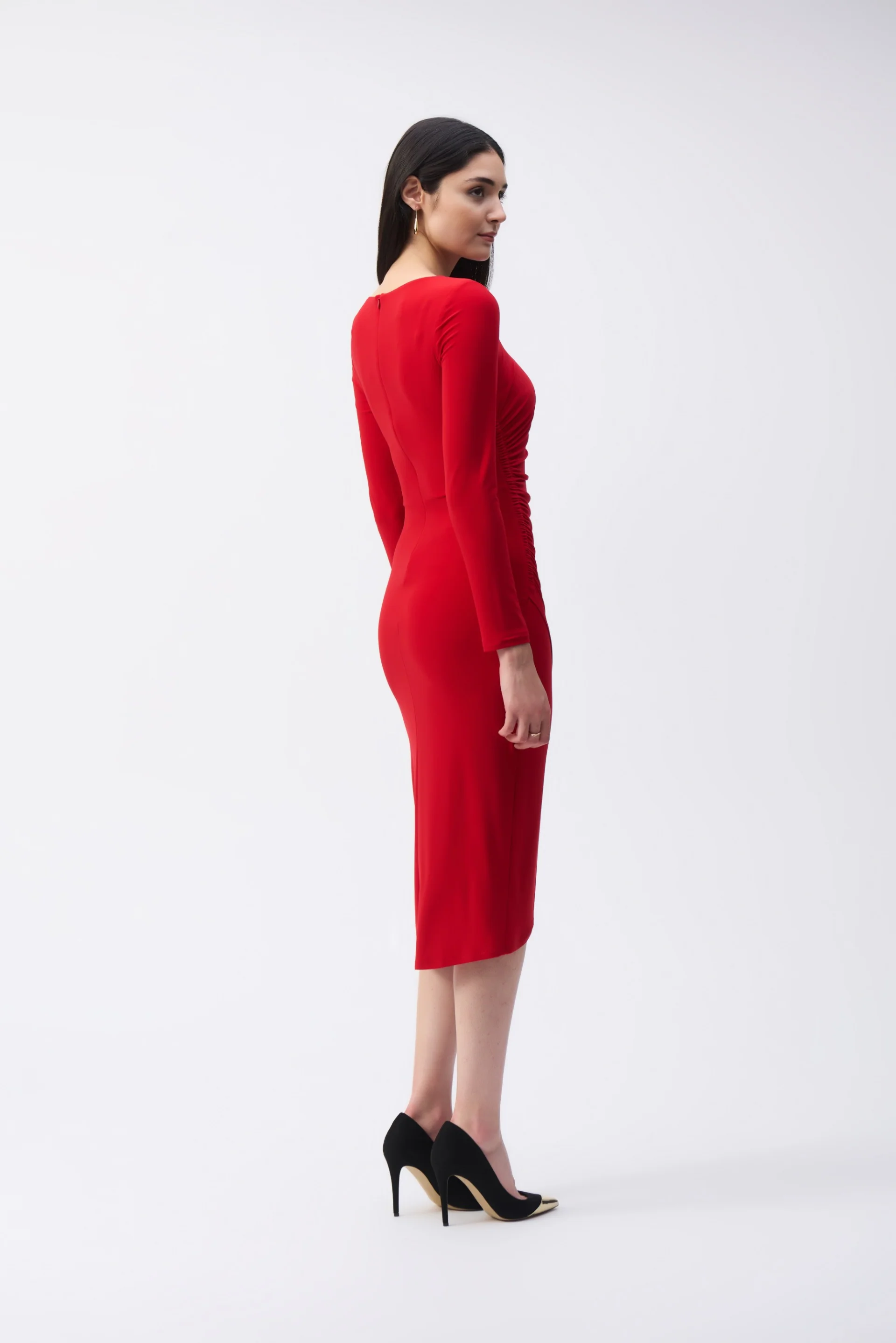Joseph Ribkoff Draped Sheath Dress Style 243169 - Image 7