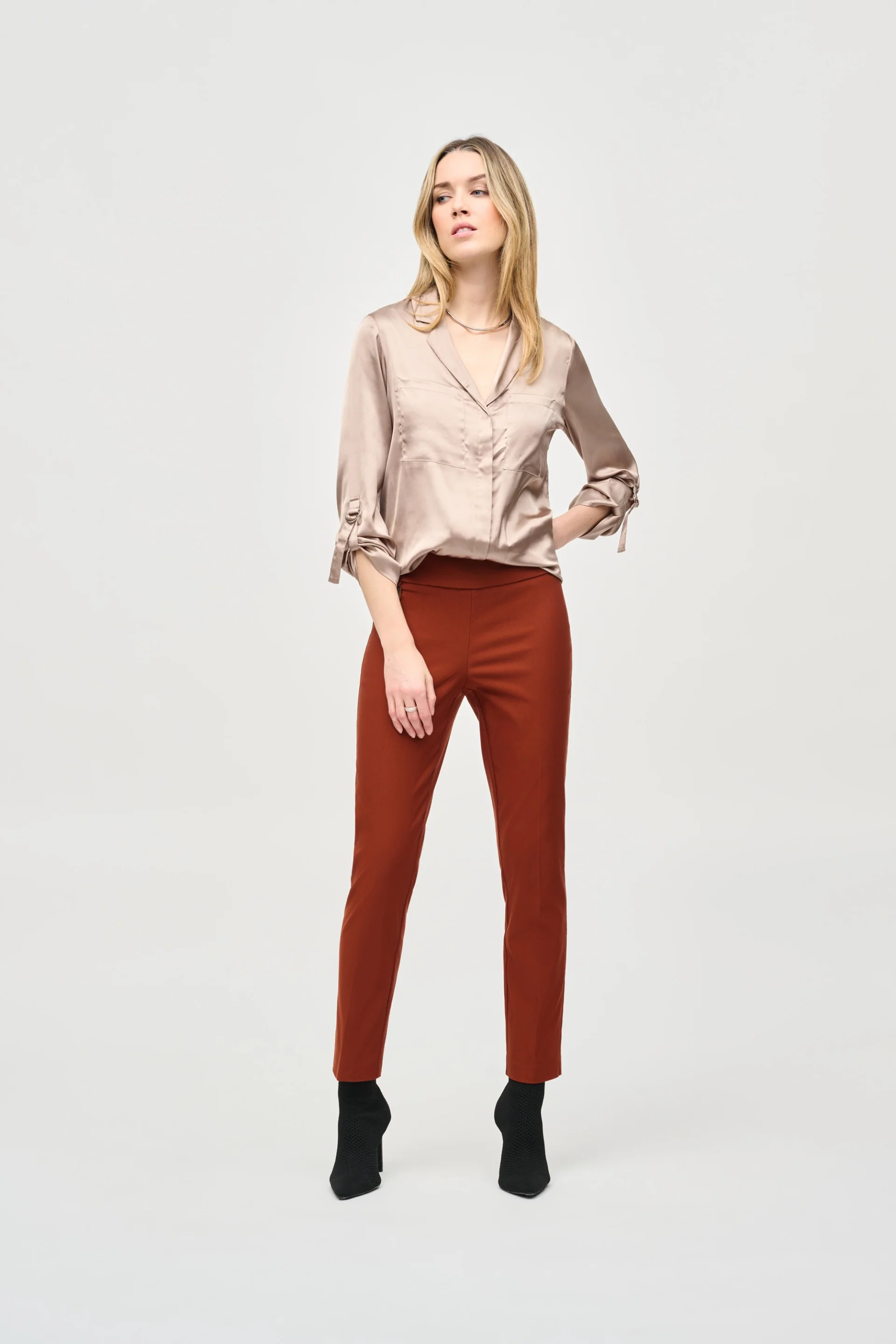 Joseph Ribkoff Dune Button-Down Blouse Style 243919 - Image 3
