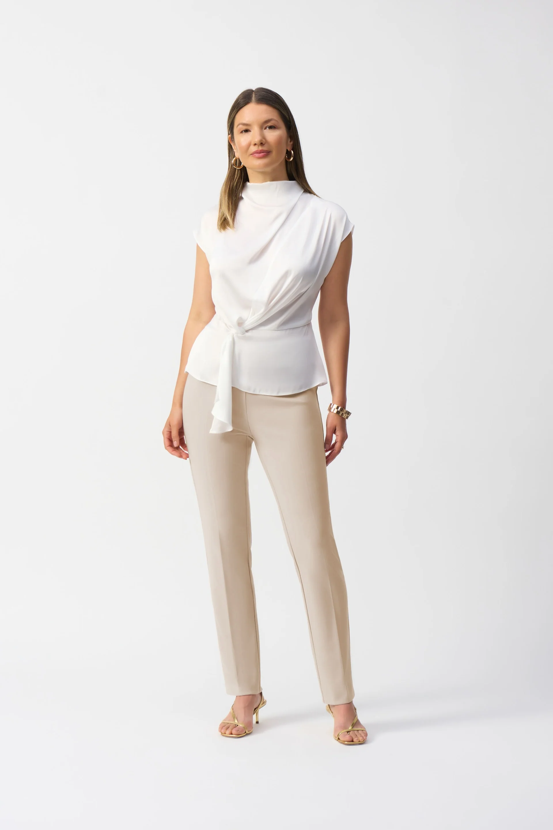 Joseph Ribkoff Dune Classic Tailored Slim Pant Style 144092 - Image 4
