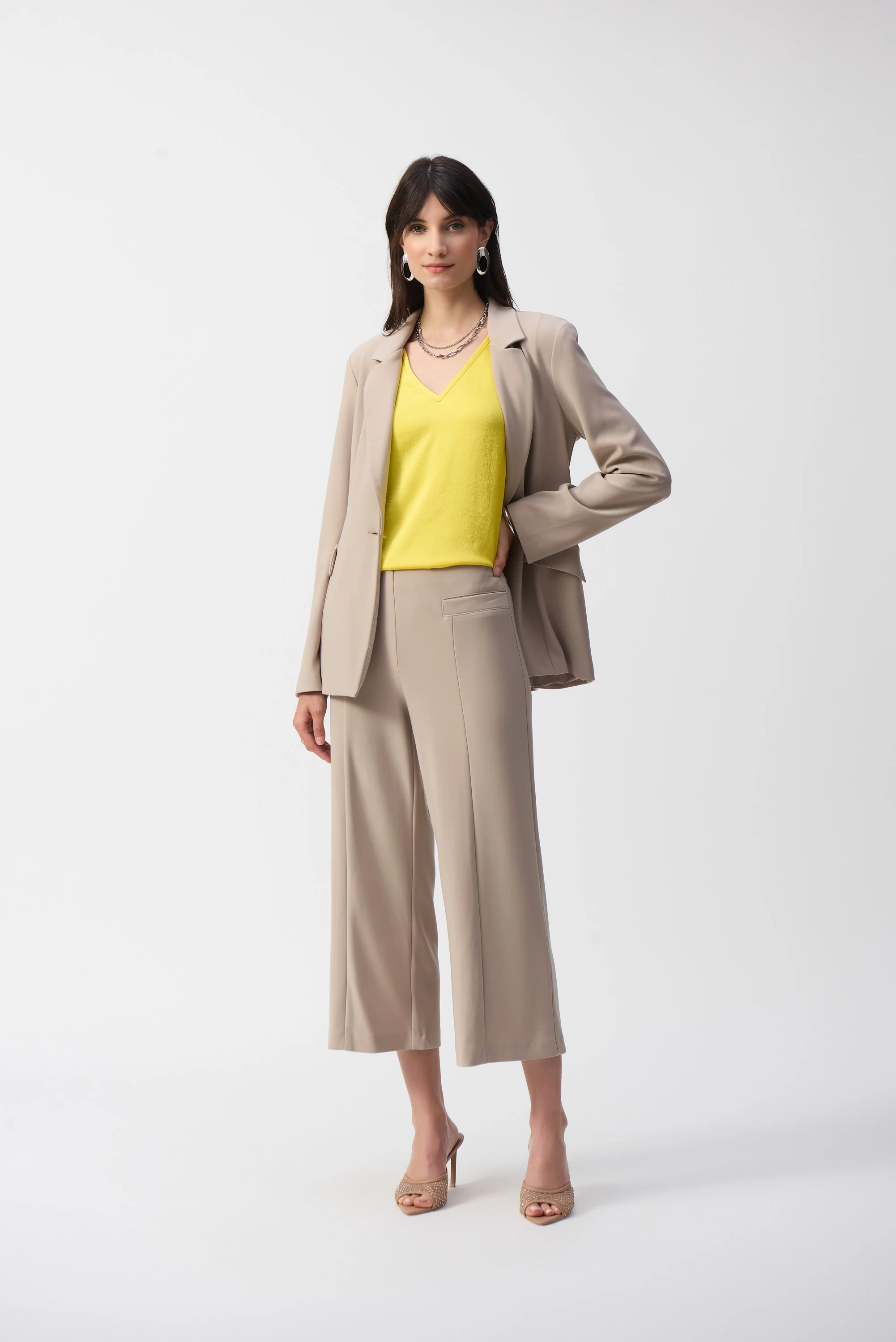 Joseph Ribkoff Dune Culotte Pull-On Pants Style 251005 - Image 3