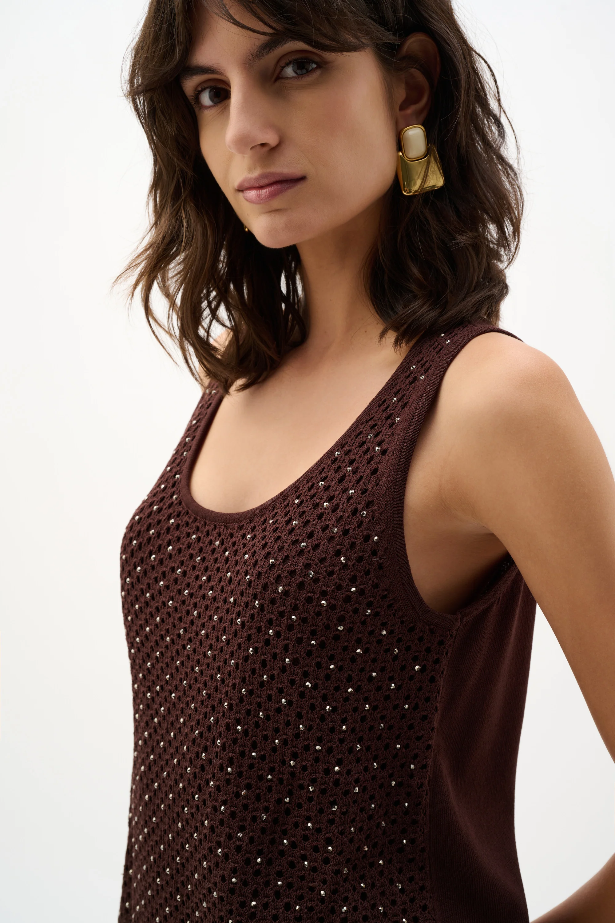 Joseph Ribkoff Embellished Knit Camisole Style 262957 - Image 6