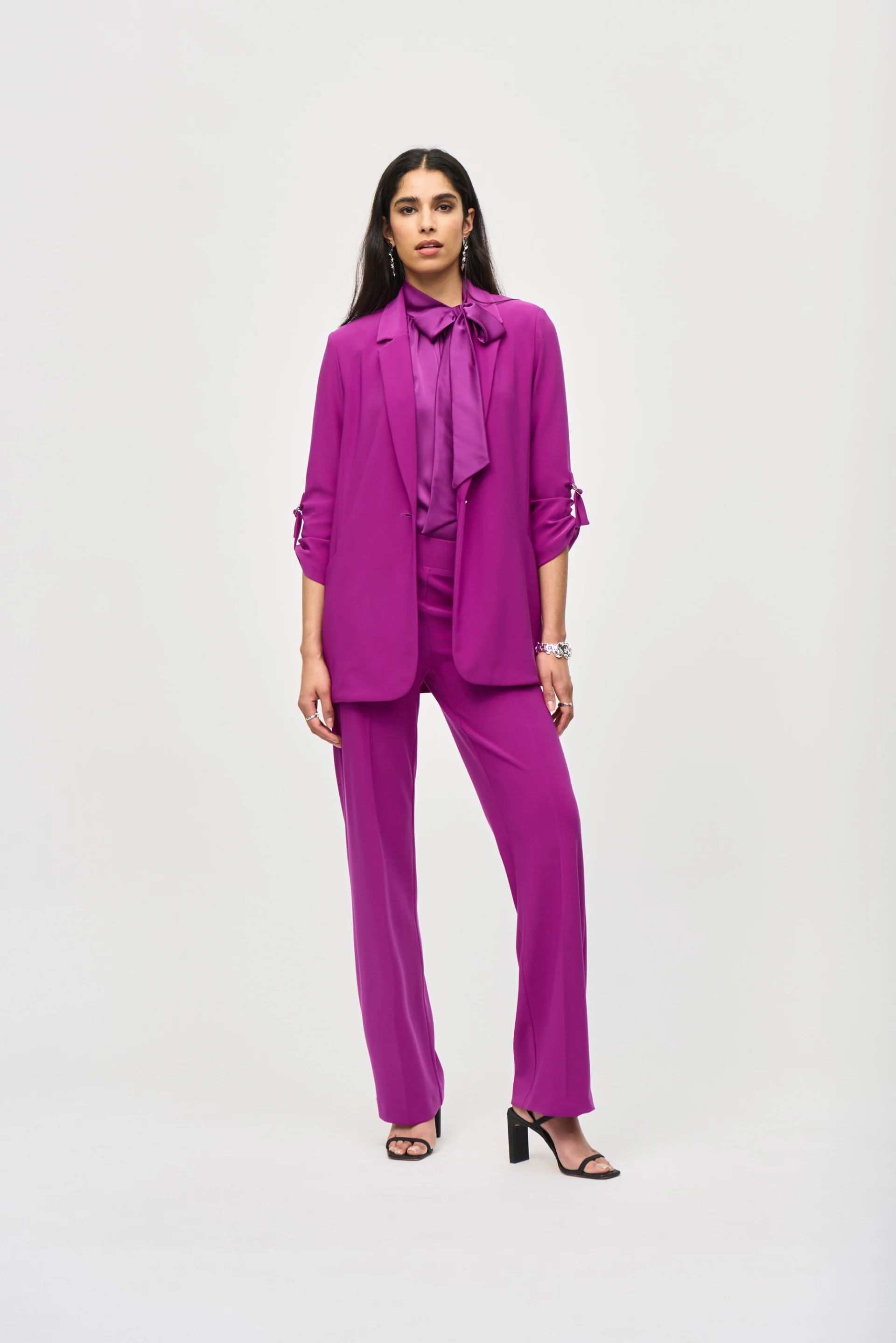 Joseph Ribkoff Empress Boxy Single Button Blazer Style 243056 - Image 4
