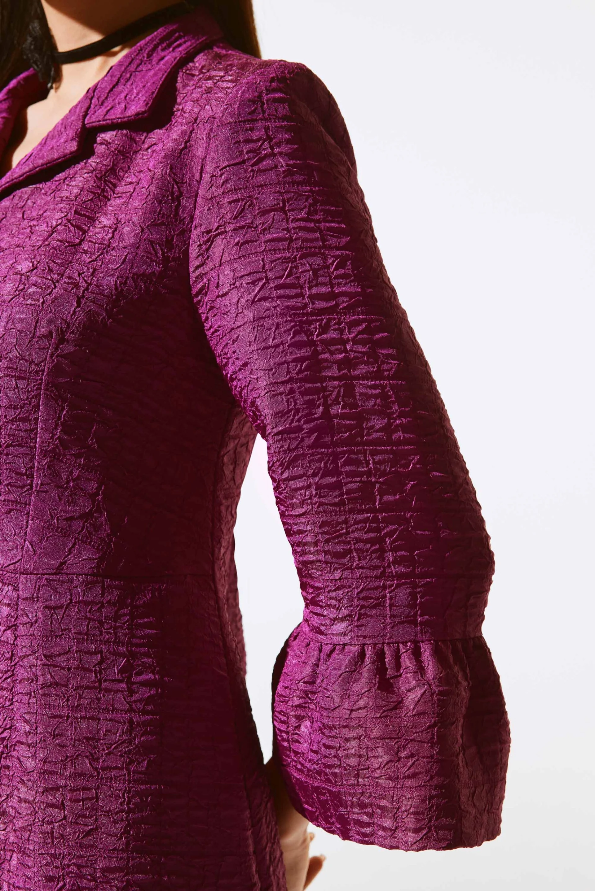 Joseph Ribkoff Empress Textured Jacquard Coat Style 243738 - Image 3