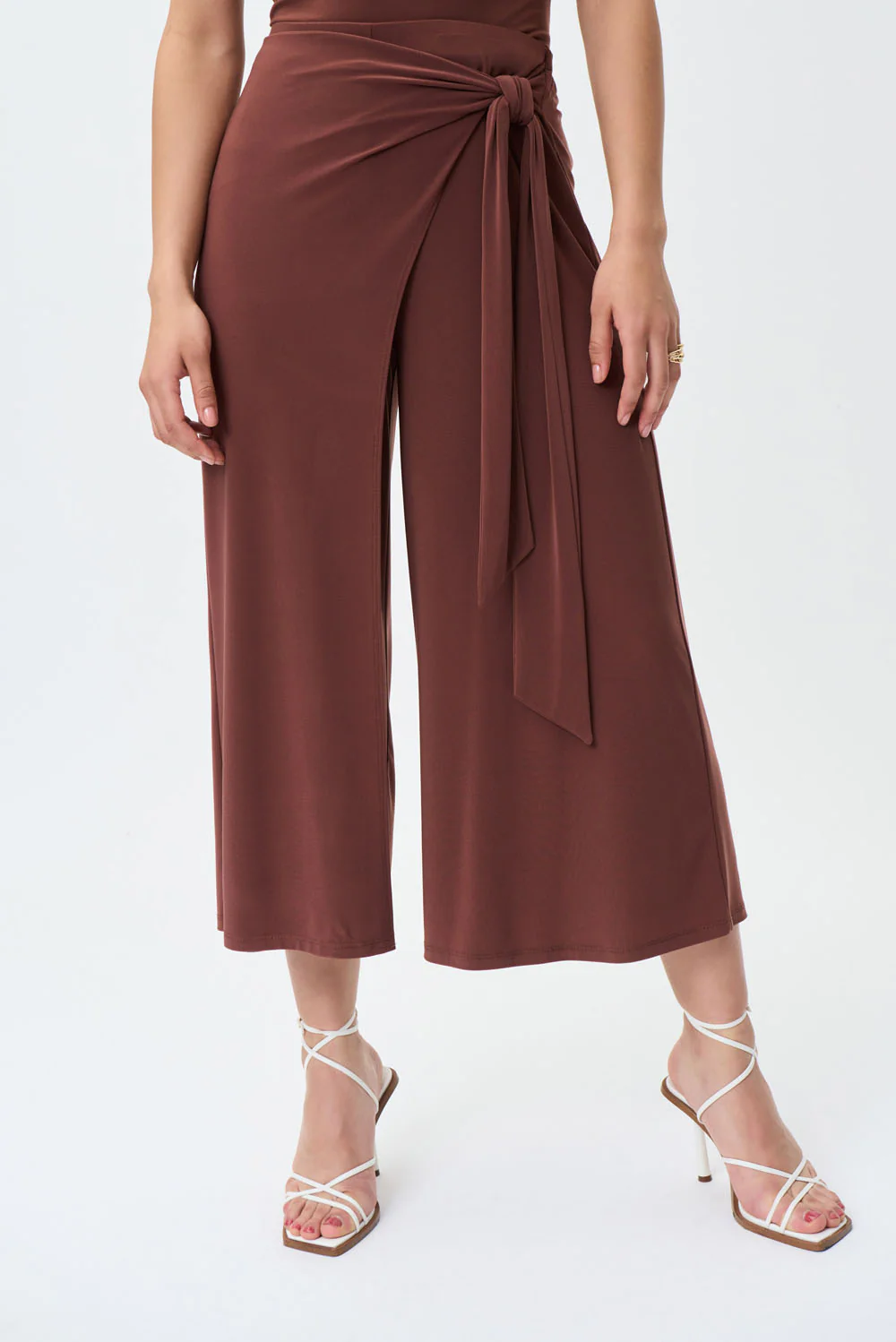 Joseph Ribkoff Espresso Wide Leg High-Wasted Pants Style 231140