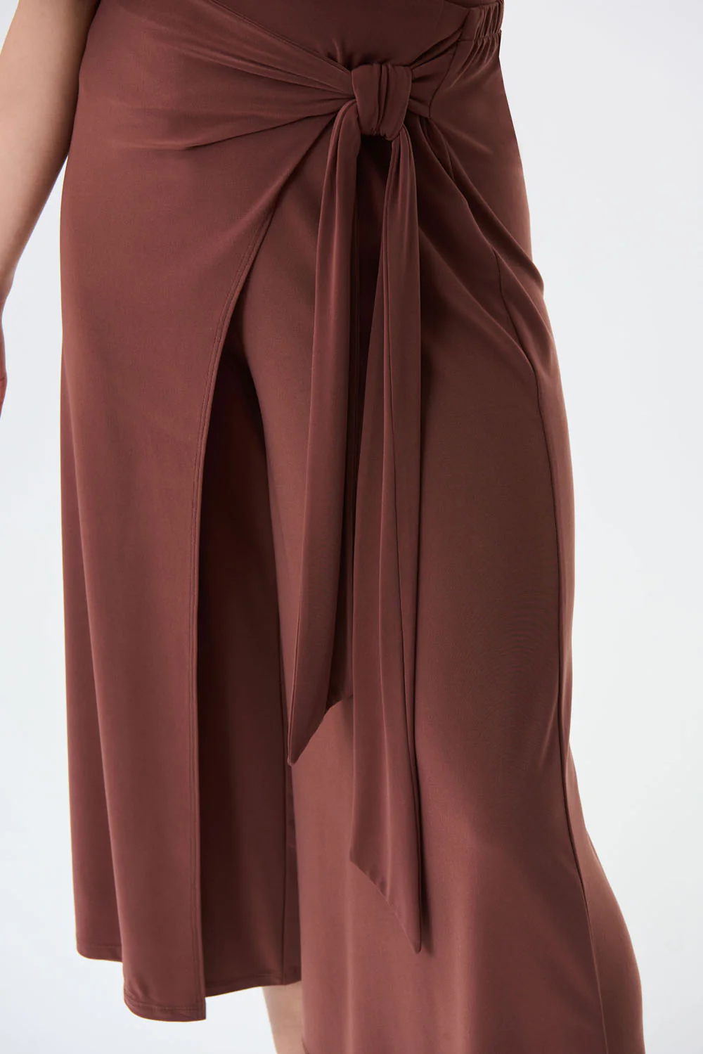 Joseph Ribkoff Espresso Wide Leg High-Wasted Pants Style 231140 - Image 2