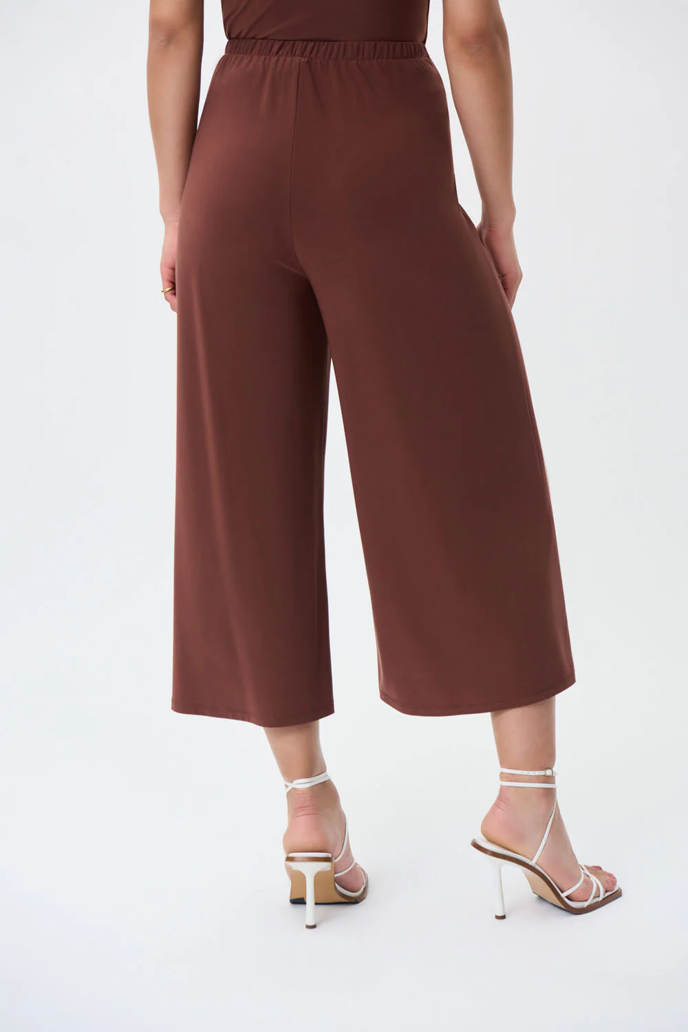 Joseph Ribkoff Espresso Wide Leg High-Wasted Pants Style 231140 - Image 3