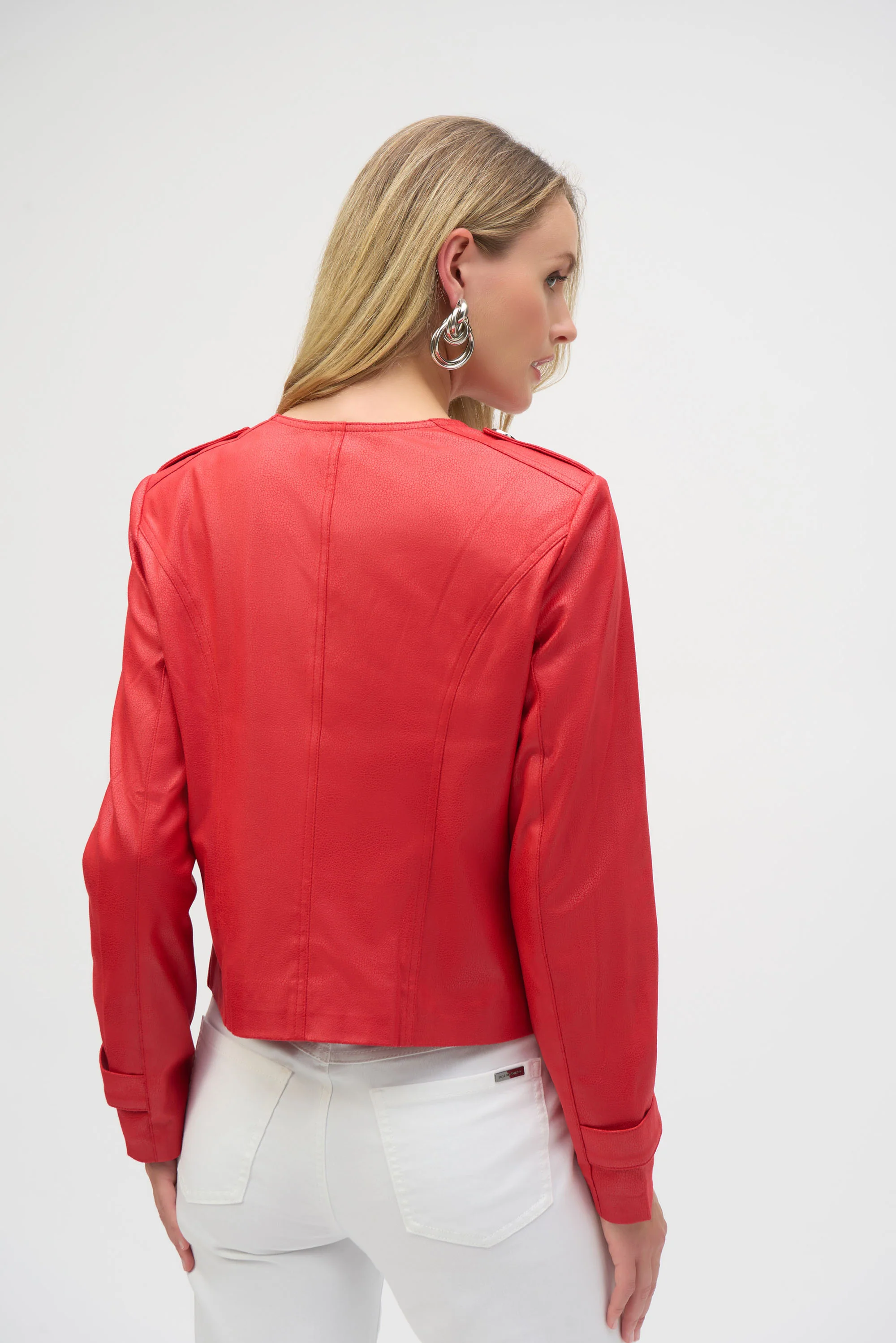 Joseph Ribkoff Faux Suede Boxy Jacket Style 252918 - Image 6