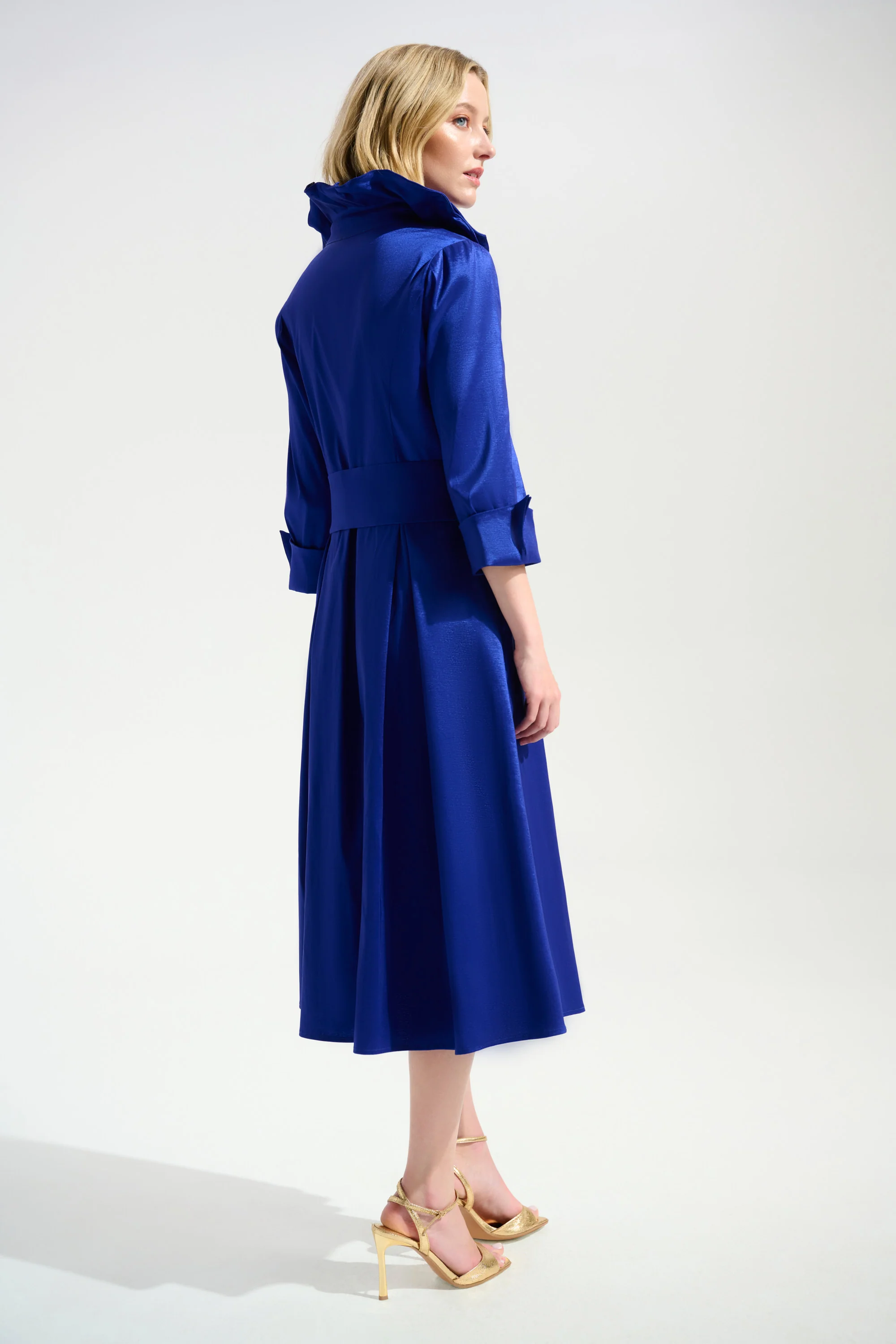 Joseph Ribkoff Fit And Flare Dress With Lapel Collar Style 261719 - Image 23