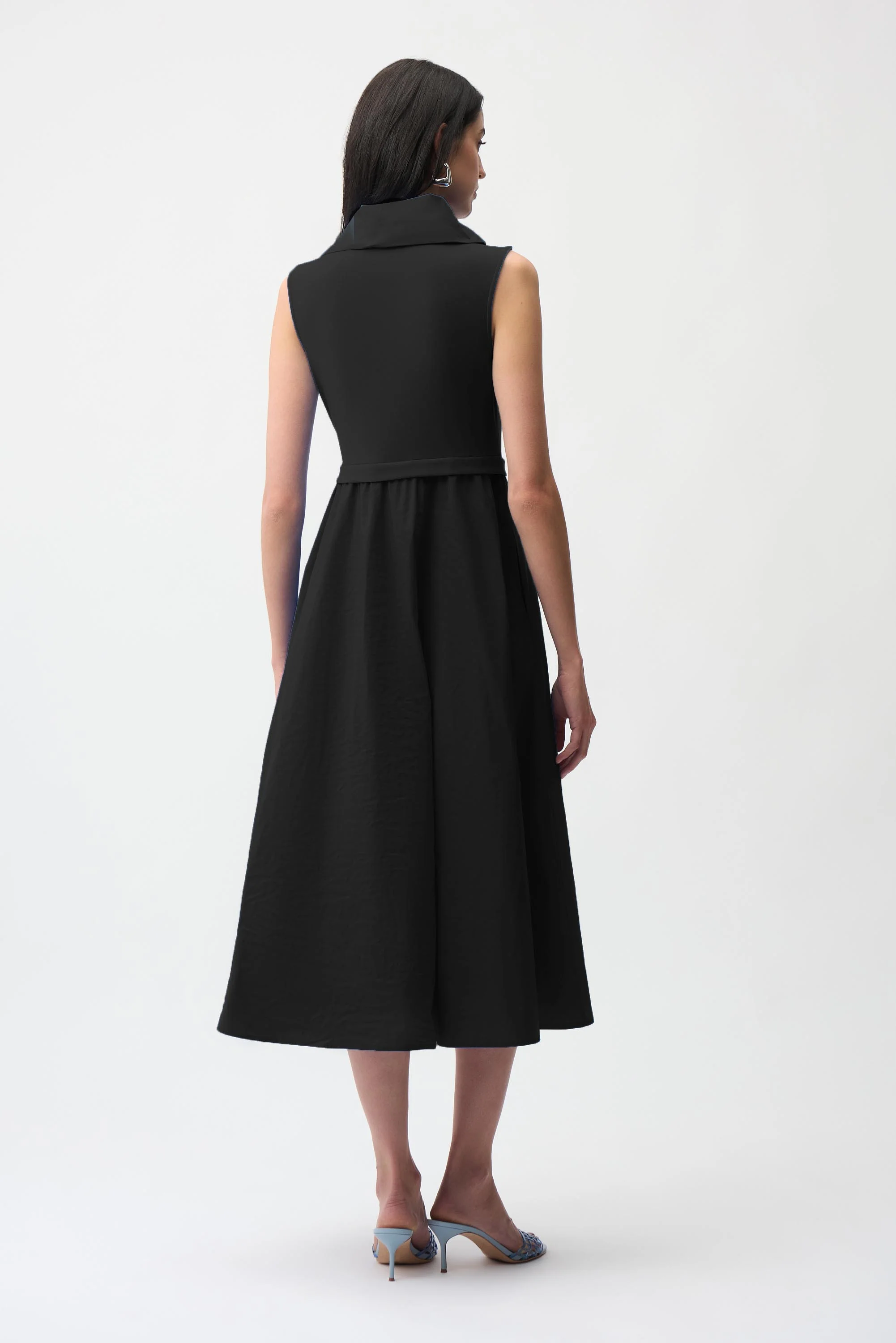 Joseph Ribkoff Fit and Flare Dress With Shawl Collar Style 261274 - Image 10