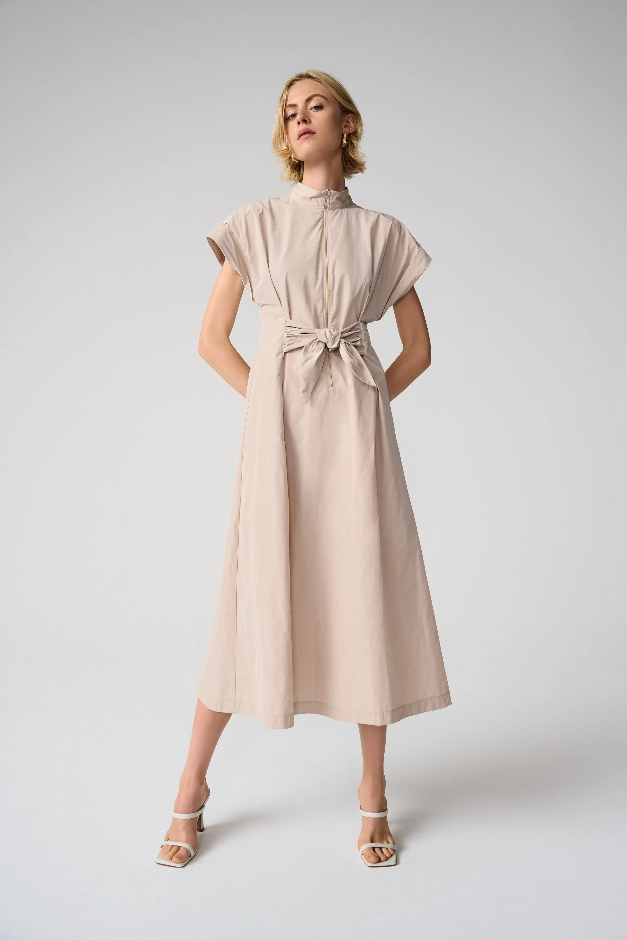 Joseph Ribkoff Fit And Flare Dress With Tie Waist Style 261177 - Image 2