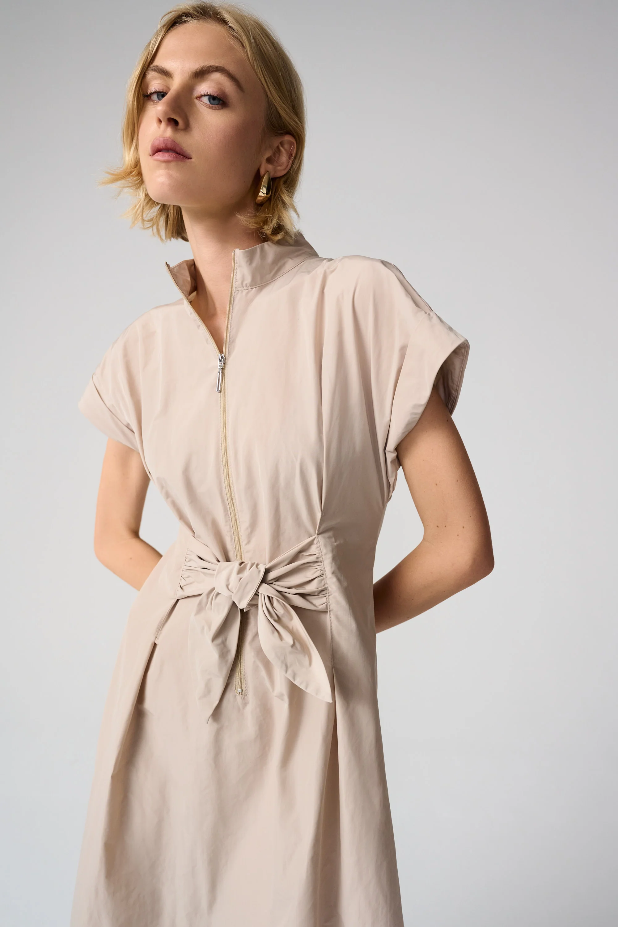 Joseph Ribkoff Fit And Flare Dress With Tie Waist Style 261177 - Image 3