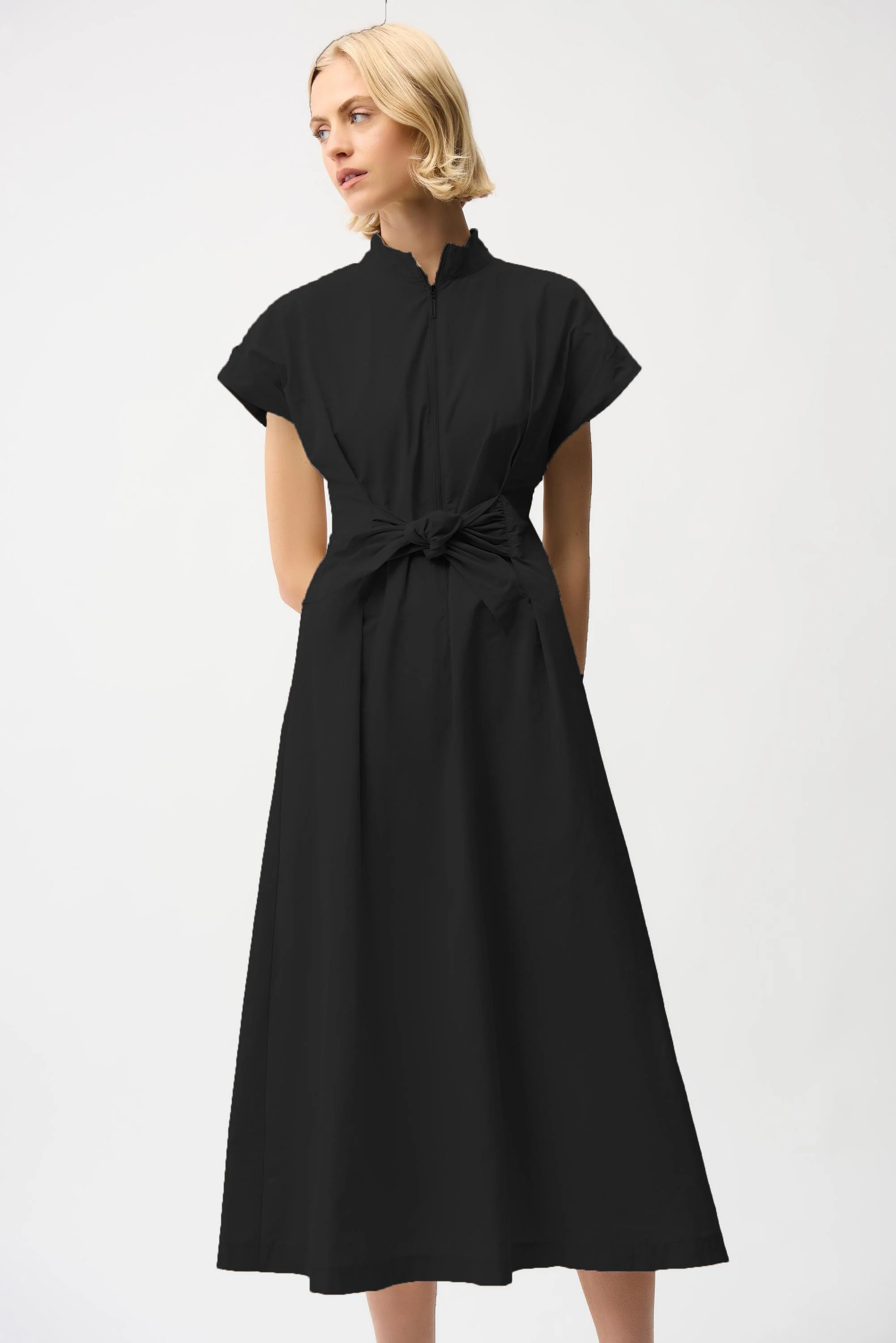 Joseph Ribkoff Fit And Flare Dress With Tie Waist Style 261177 - Image 7
