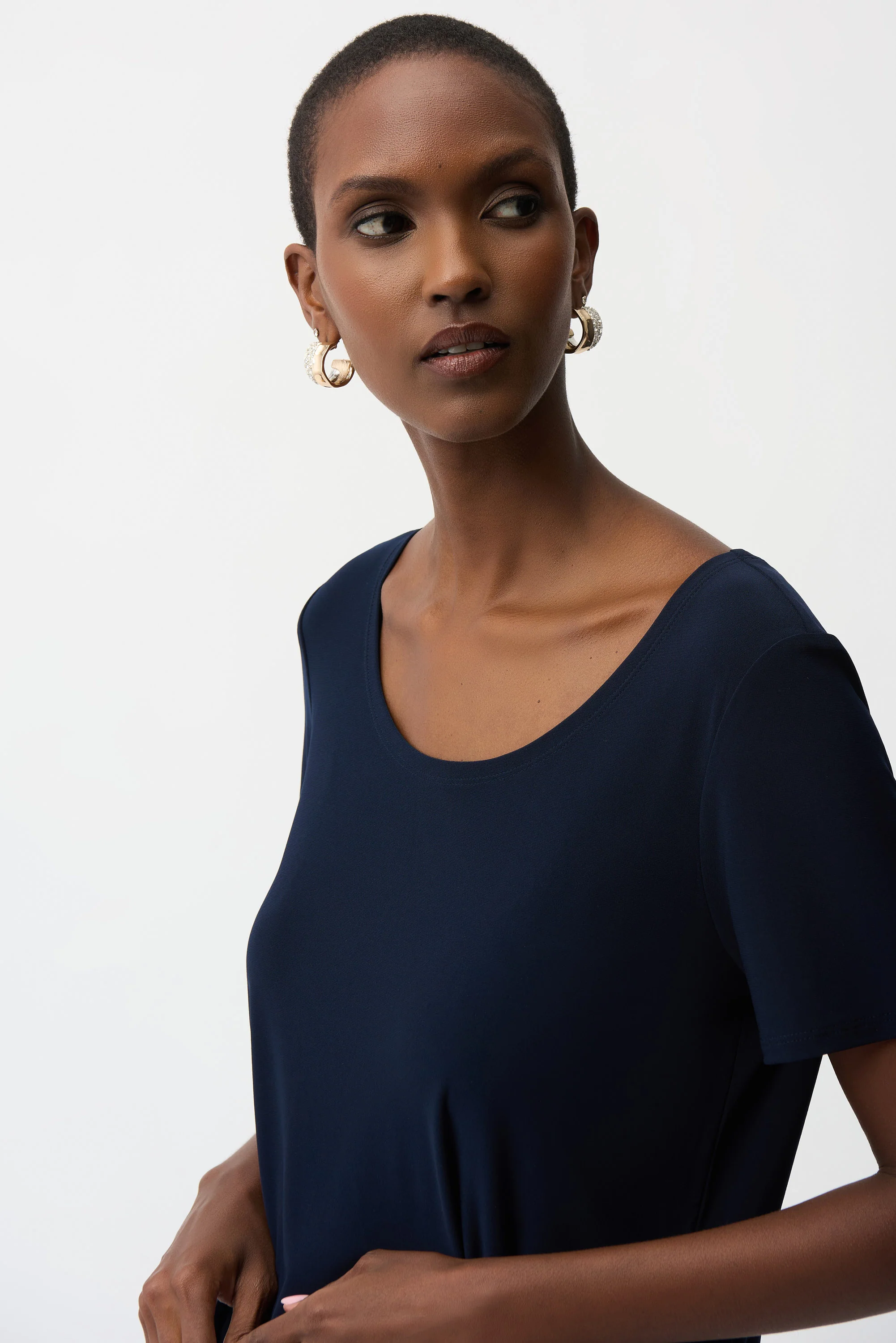 Joseph Ribkoff Fit and Flare Short Sleeve Top Style 261940 - Image 7