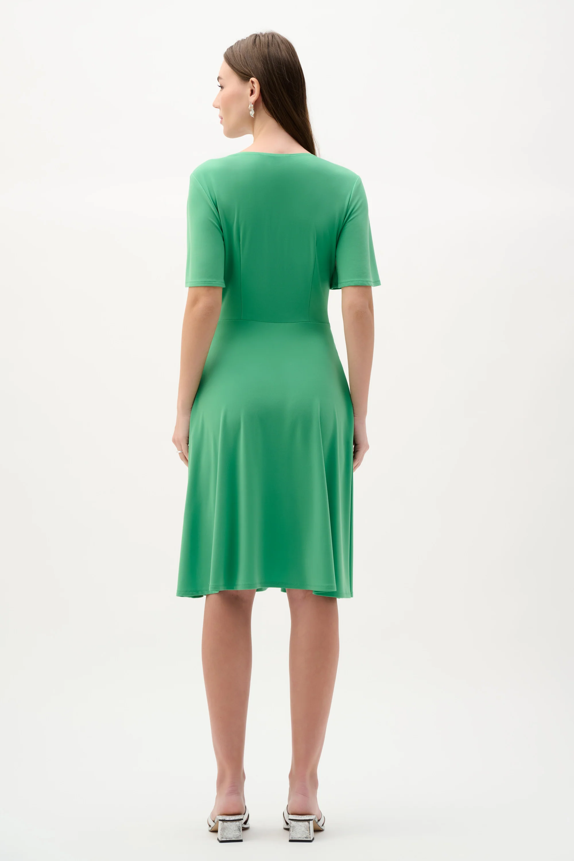 Joseph Ribkoff Fit & Flare Dress With Bell Sleeves Style 262034 - Image 2