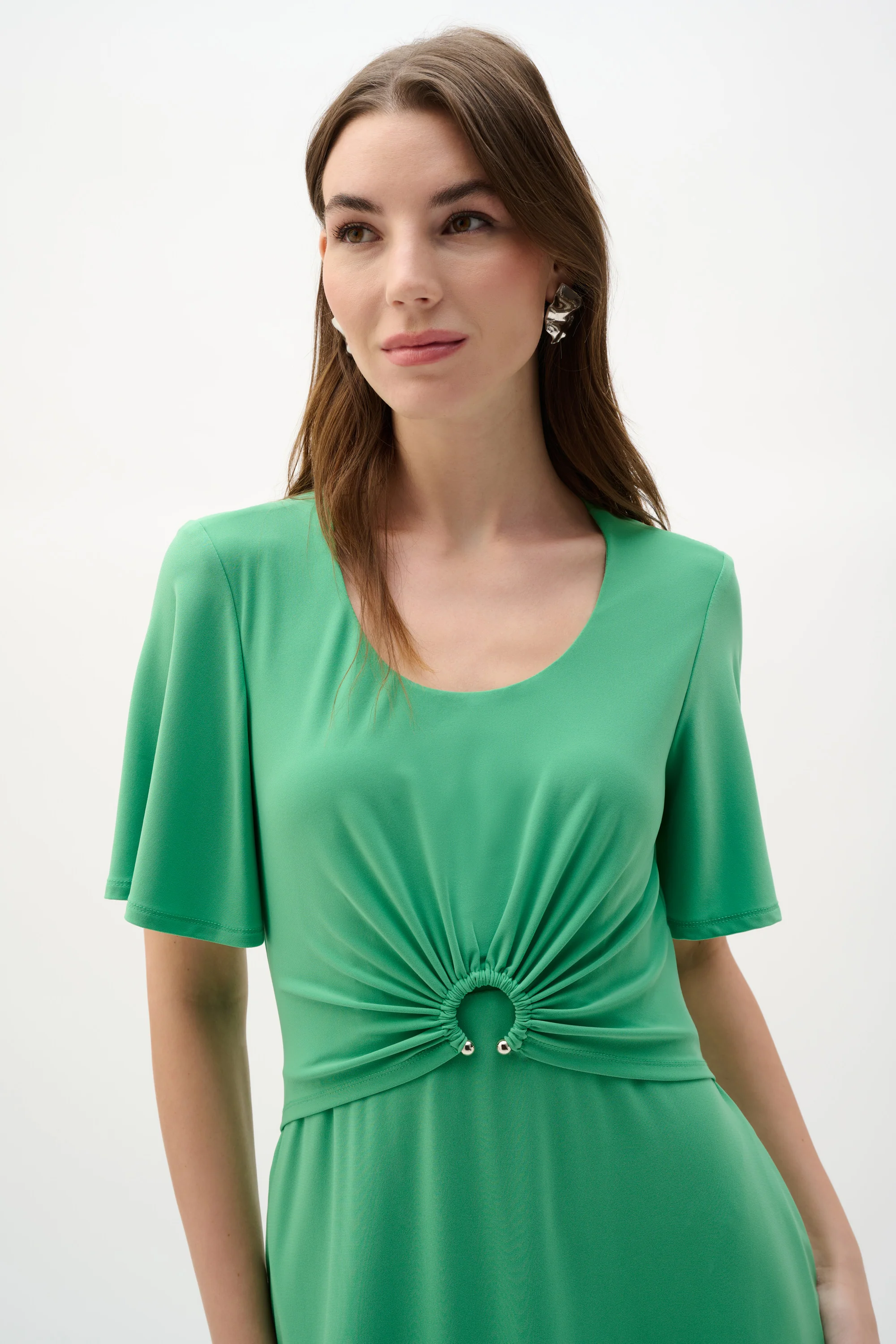Joseph Ribkoff Fit & Flare Dress With Bell Sleeves Style 262034 - Image 3