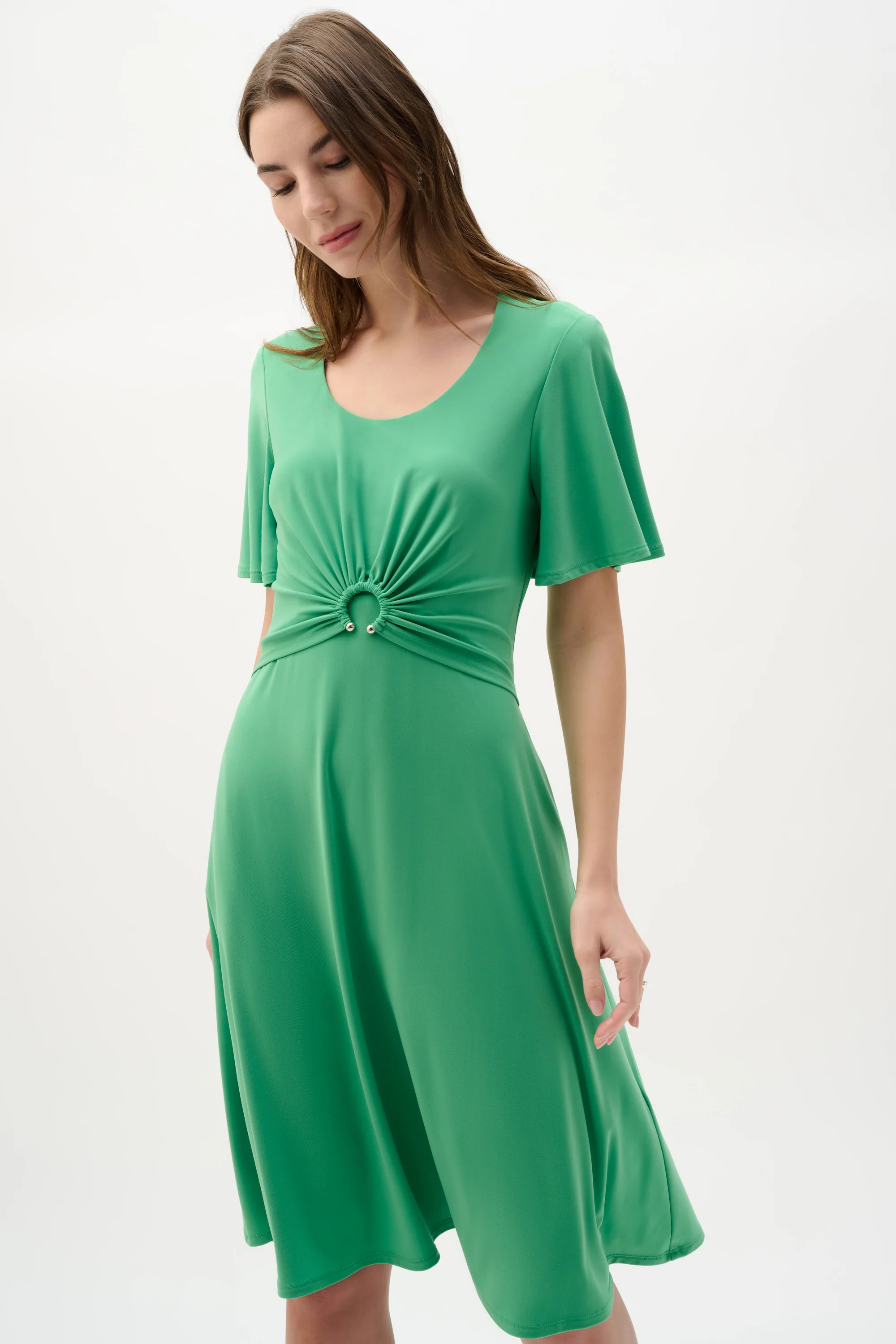 Joseph Ribkoff Fit & Flare Dress With Bell Sleeves Style 262034 - Image 4