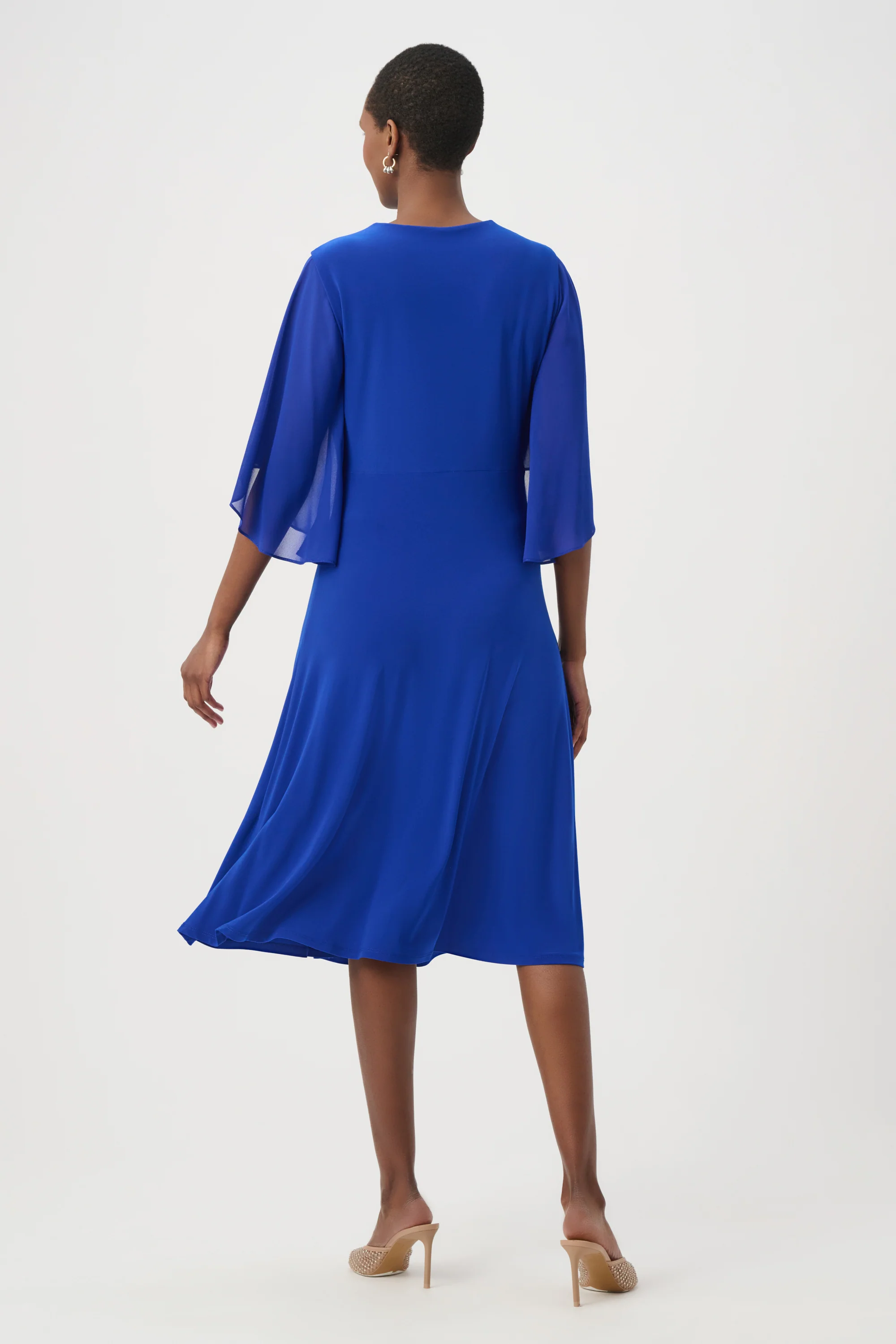 Joseph Ribkoff Fit & Flare Dress With Chiffon Draped Sash Style 261710 - Image 15