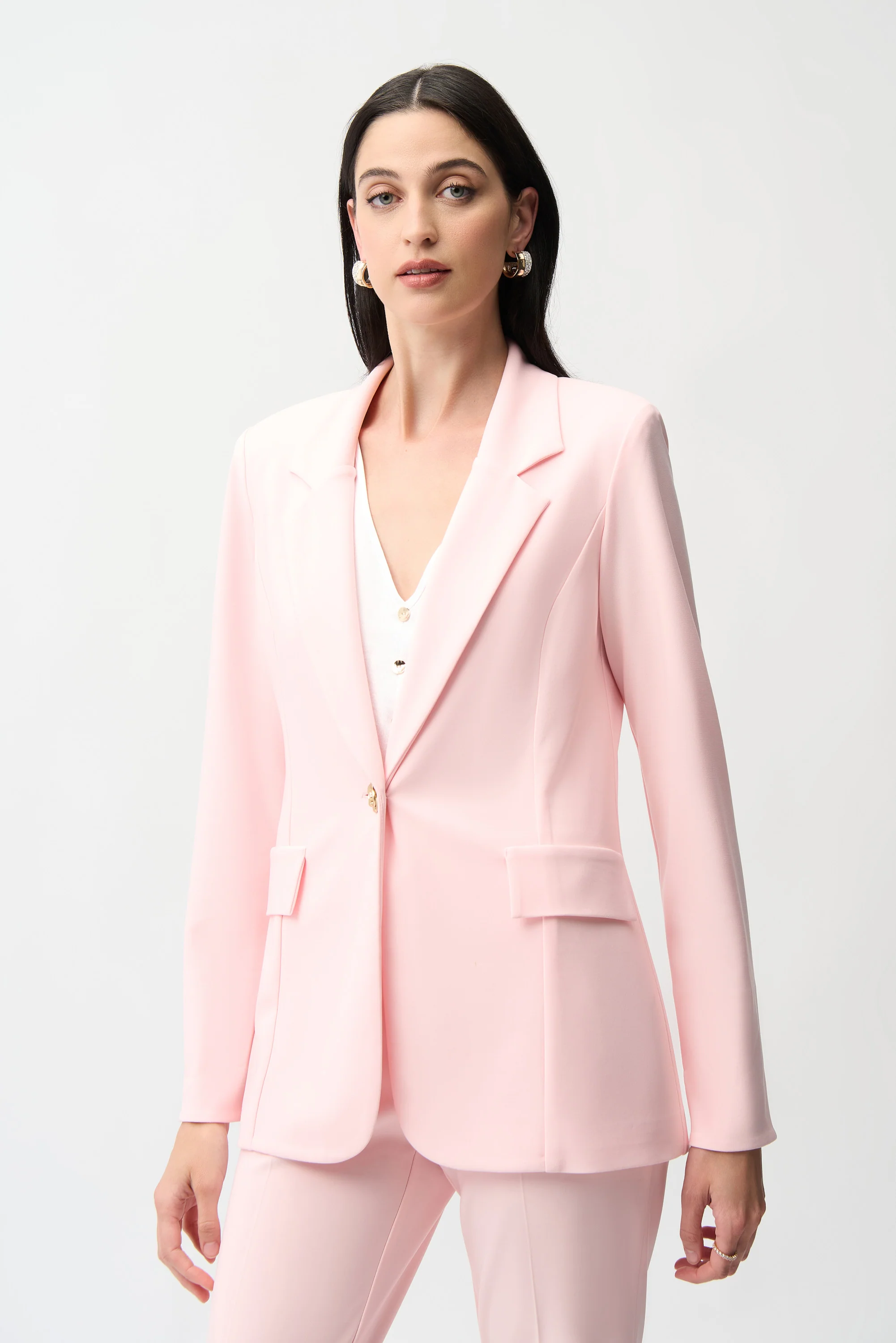Joseph Ribkoff Fitted Blazer With Statement Button Style 261245 - Image 6