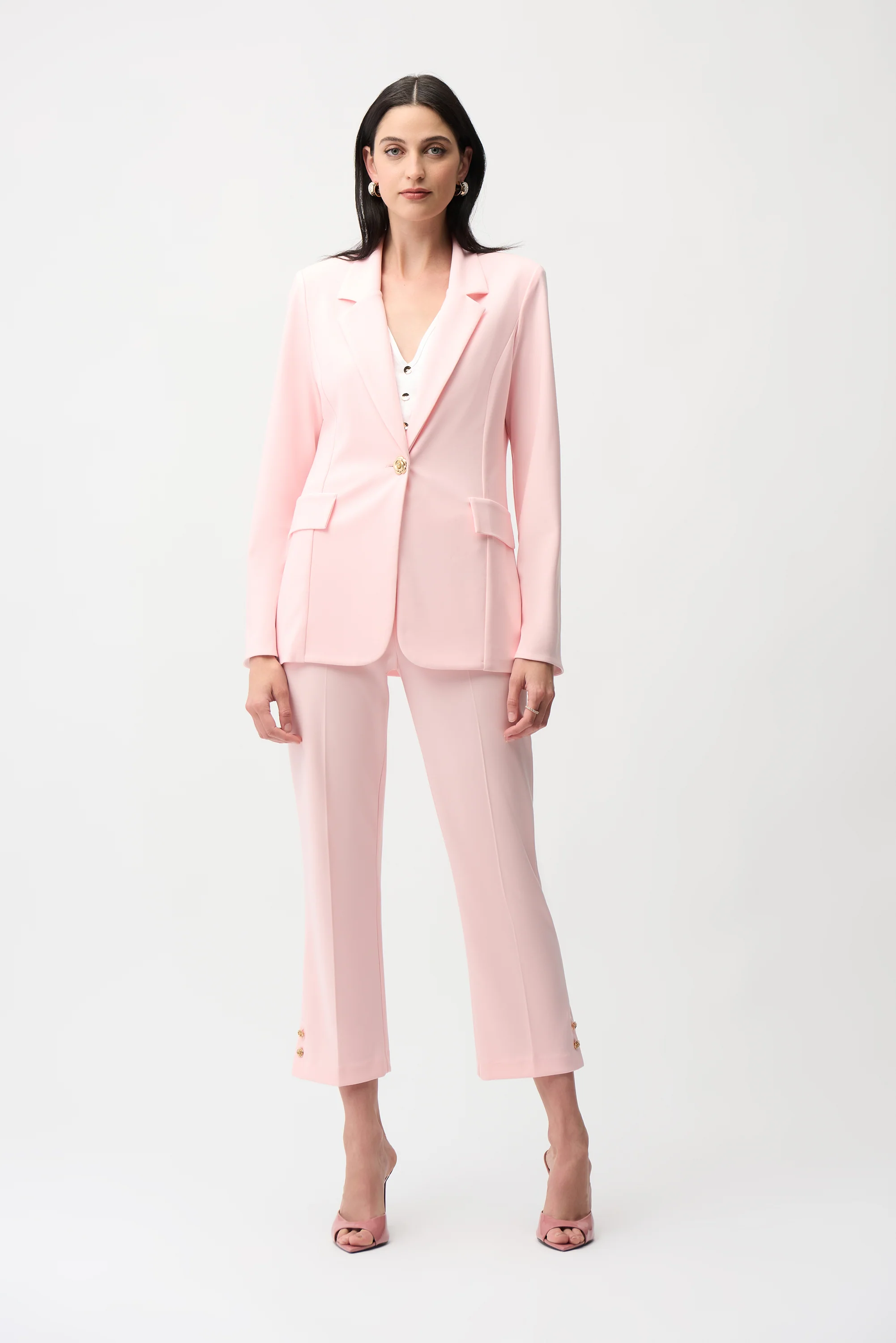 Joseph Ribkoff Fitted Blazer With Statement Button Style 261245 - Image 8