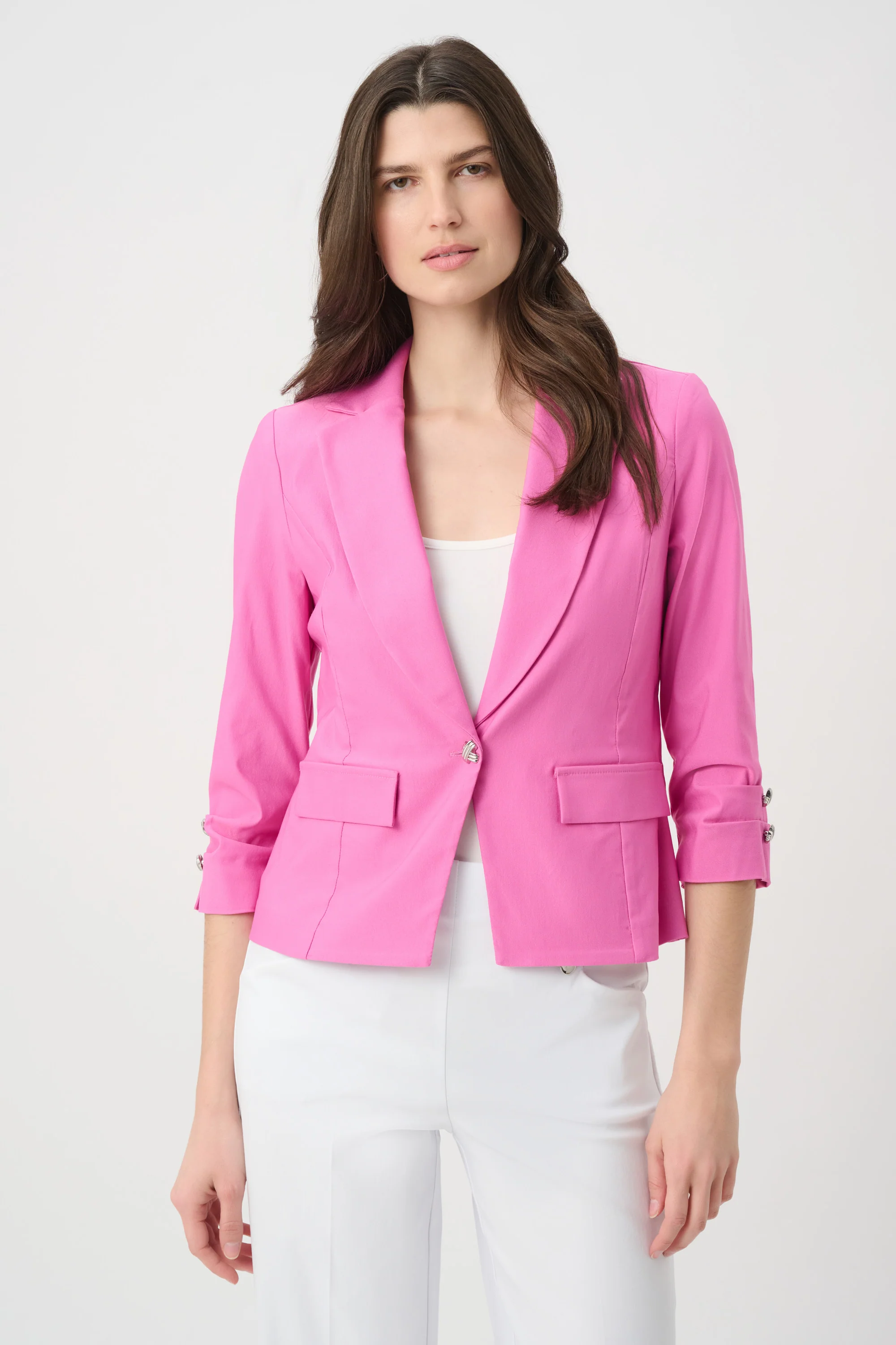 Joseph Ribkoff Fitted Blazer With Statement Button Style 262235