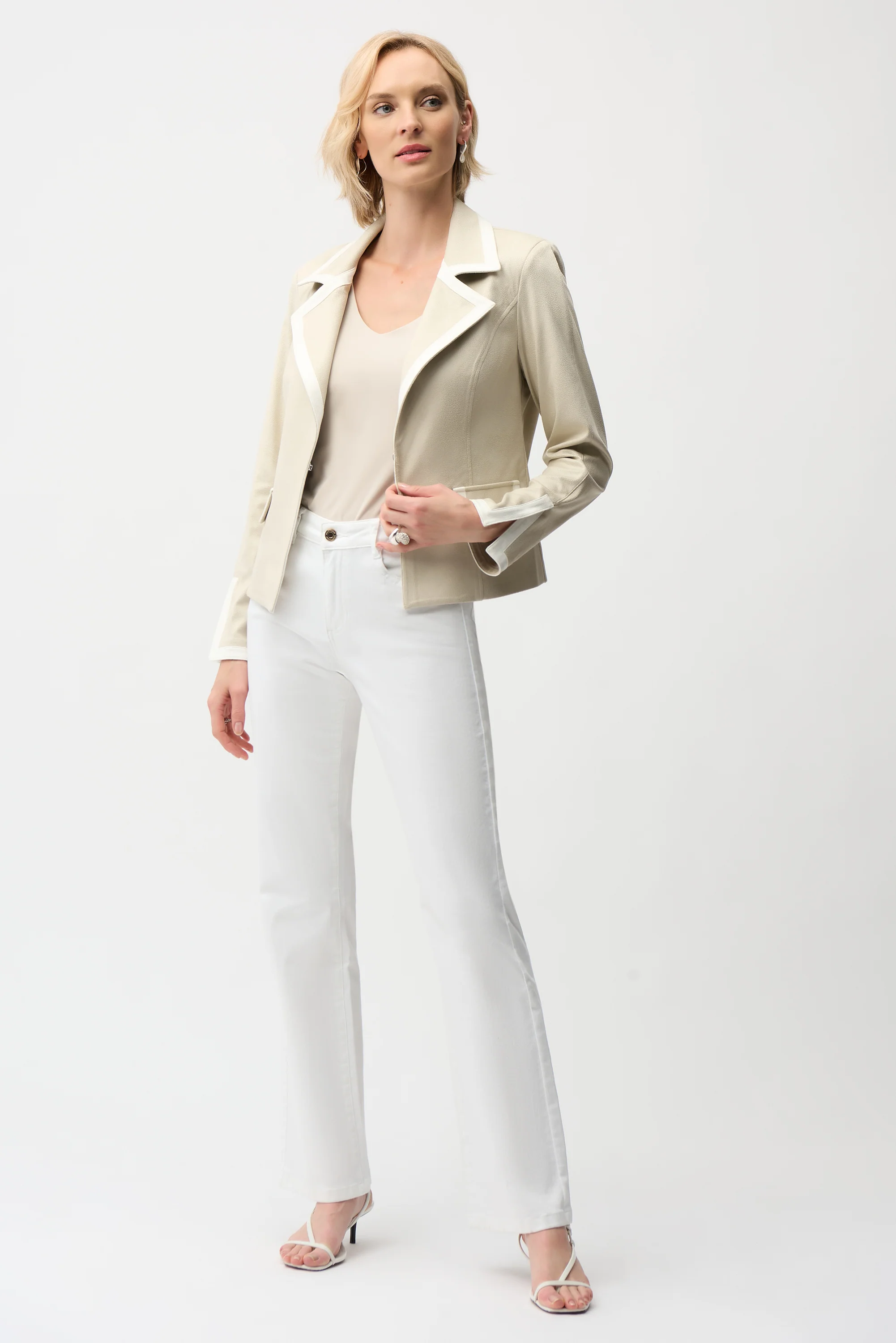 Joseph Ribkoff Fitted Jacket with Contrast Binding Style 261912 - Image 2