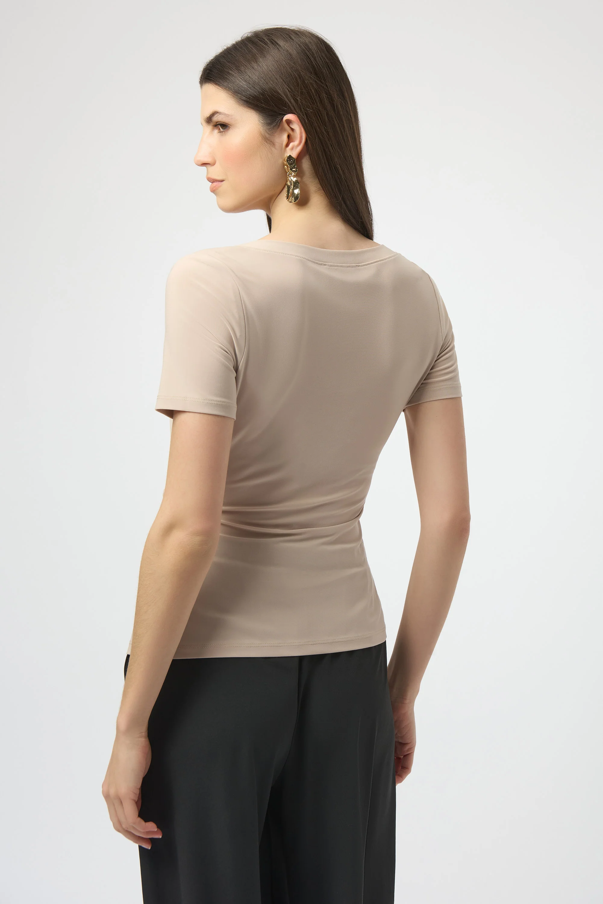 Joseph Ribkoff Fitted Top With Buckle Detail Style 252230 - Image 6
