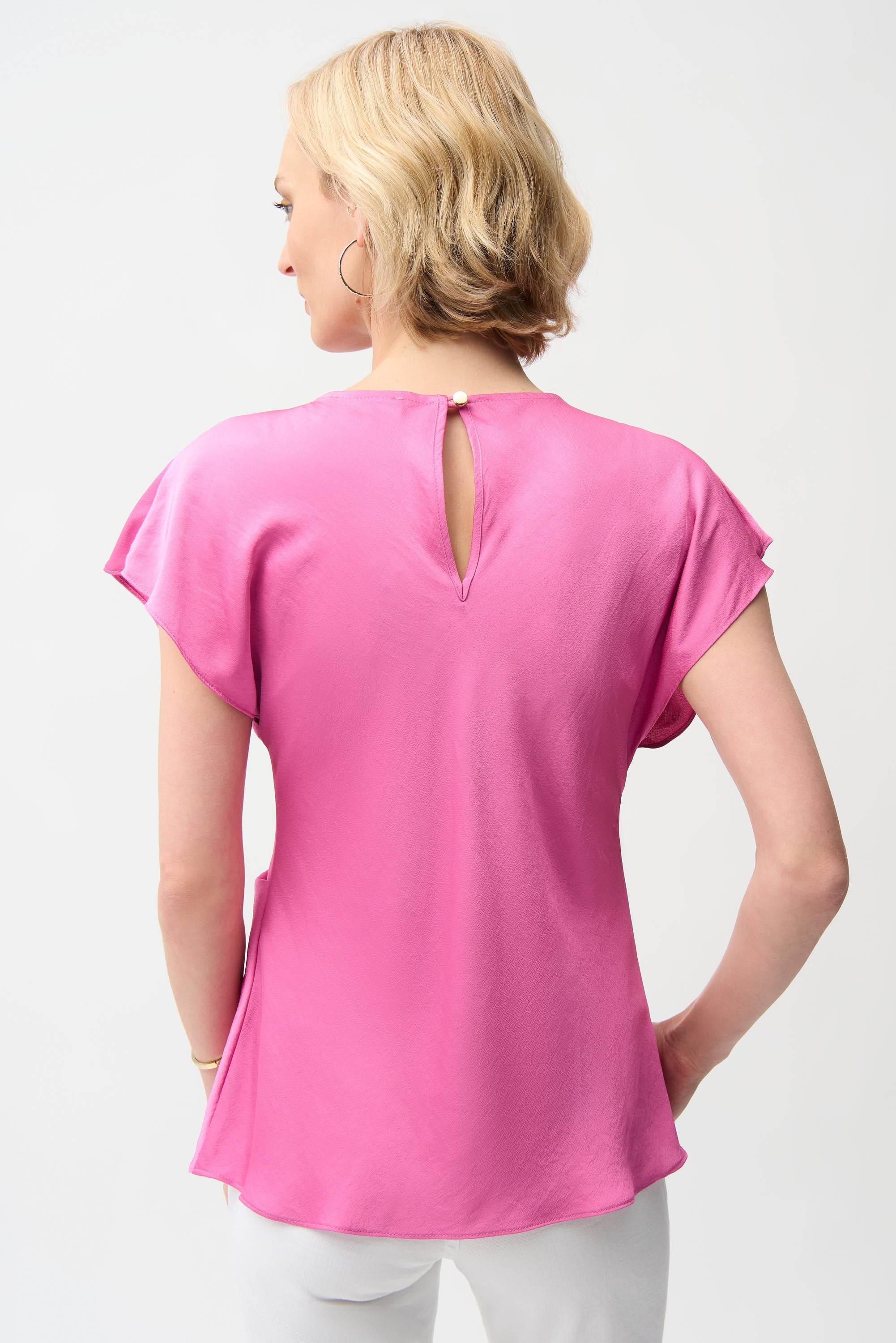 Joseph Ribkoff Fitted Top With Front Twist Detail Style 261149 - Image 3
