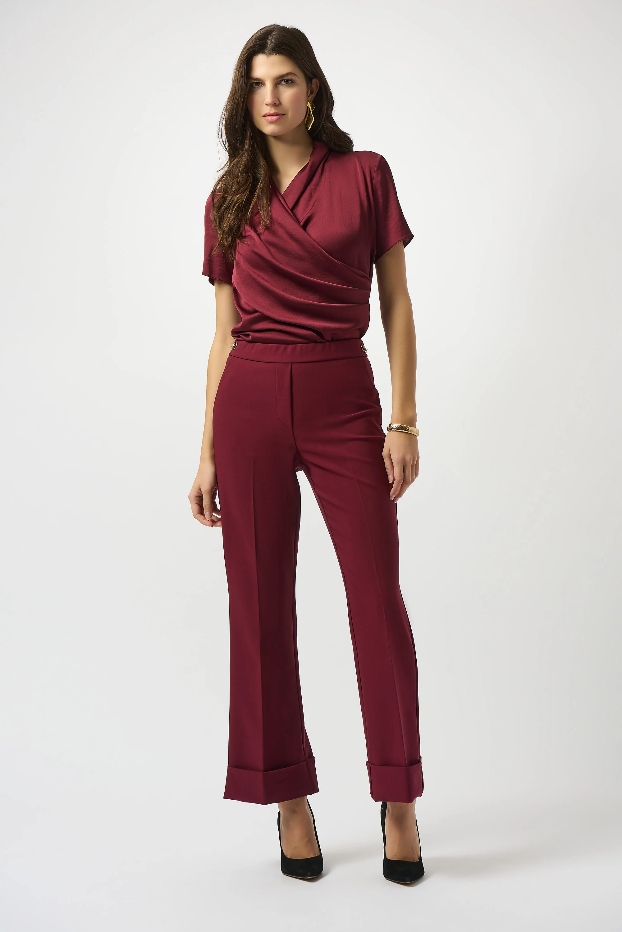 Joseph Ribkoff Flared Pull-On Pants Style 253188 - Image 2