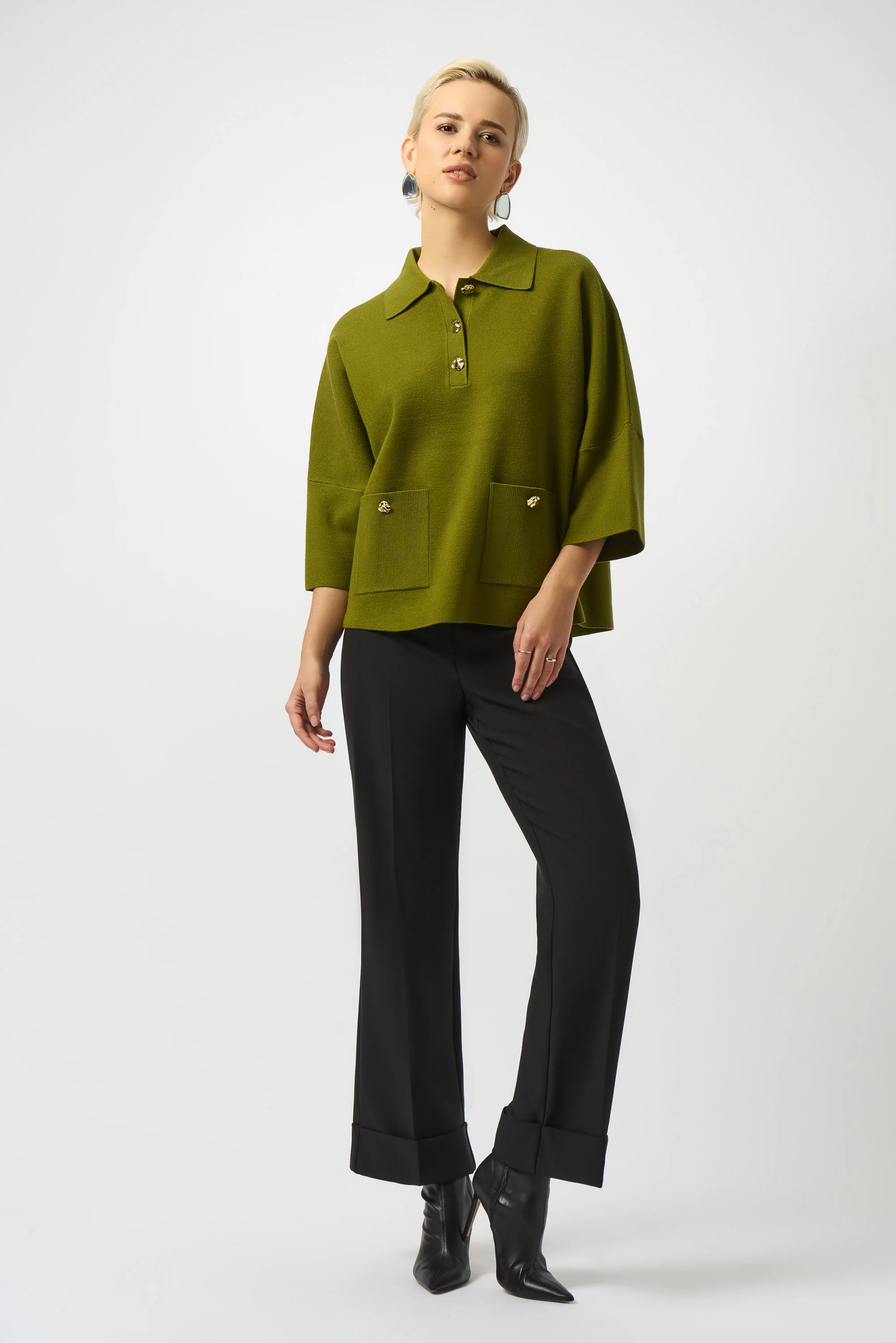 Joseph Ribkoff Flared Pull-On Pants Style 253188 - Image 5