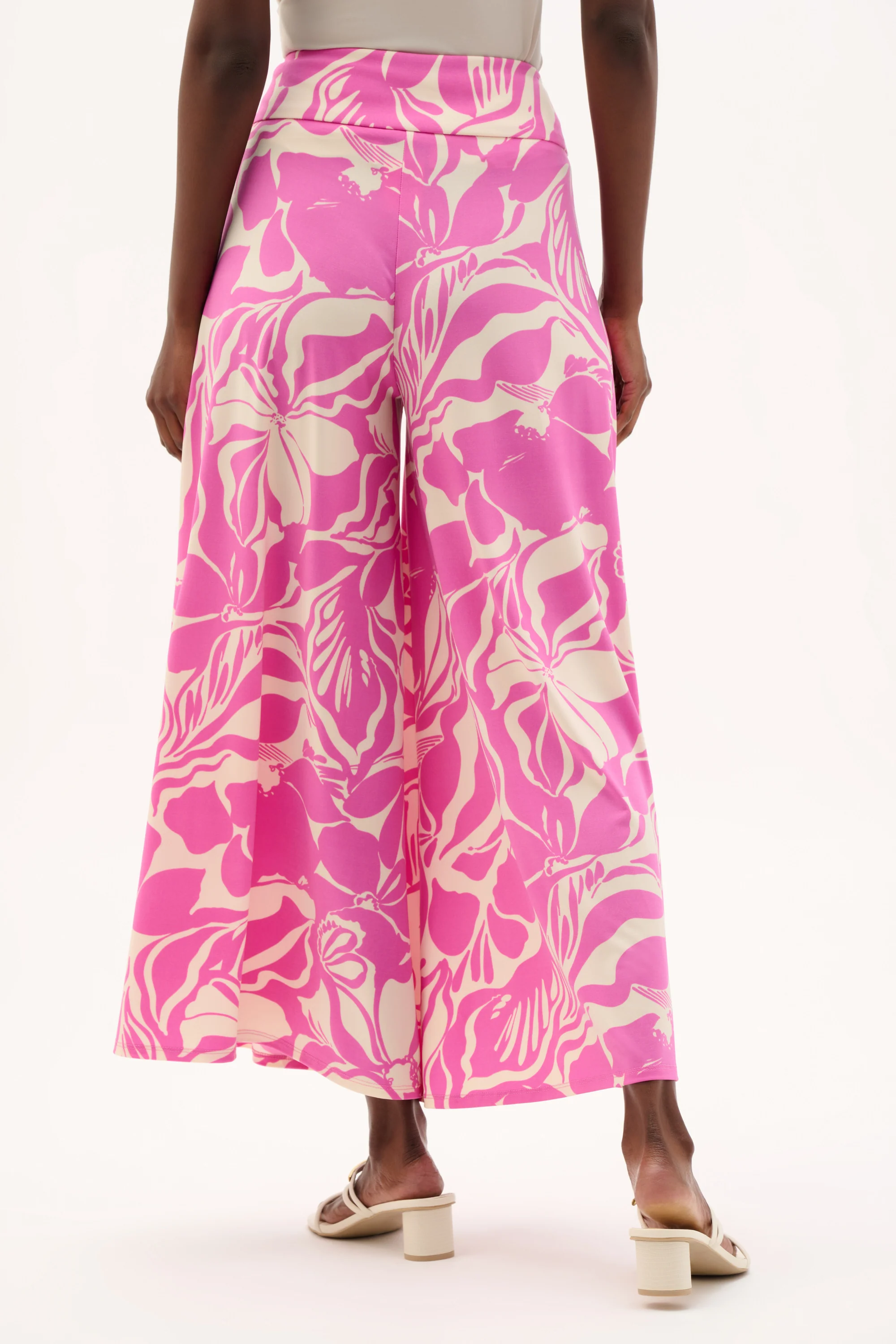 Joseph Ribkoff Floral Print Culotte Pants Style 262125 - Image 3