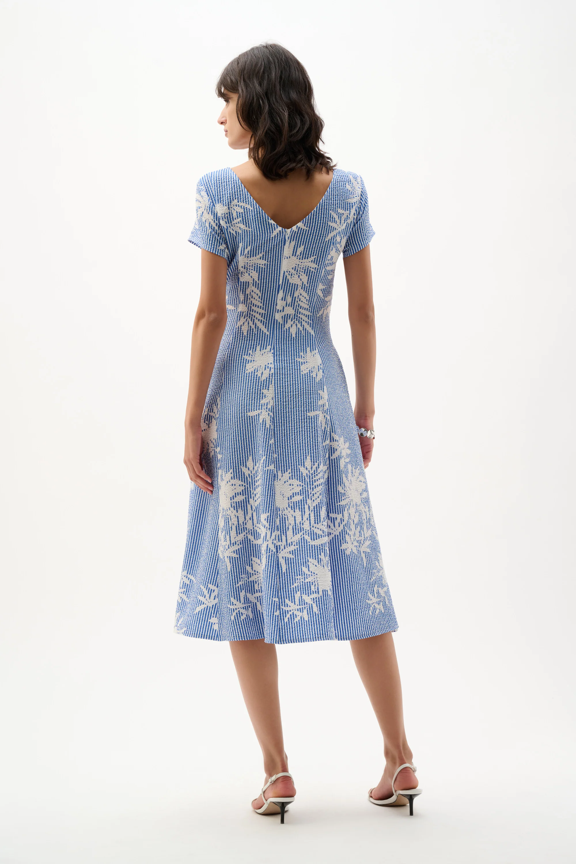 Joseph Ribkoff Floral Print Fit And Flare Dress Style 262191 - Image 7