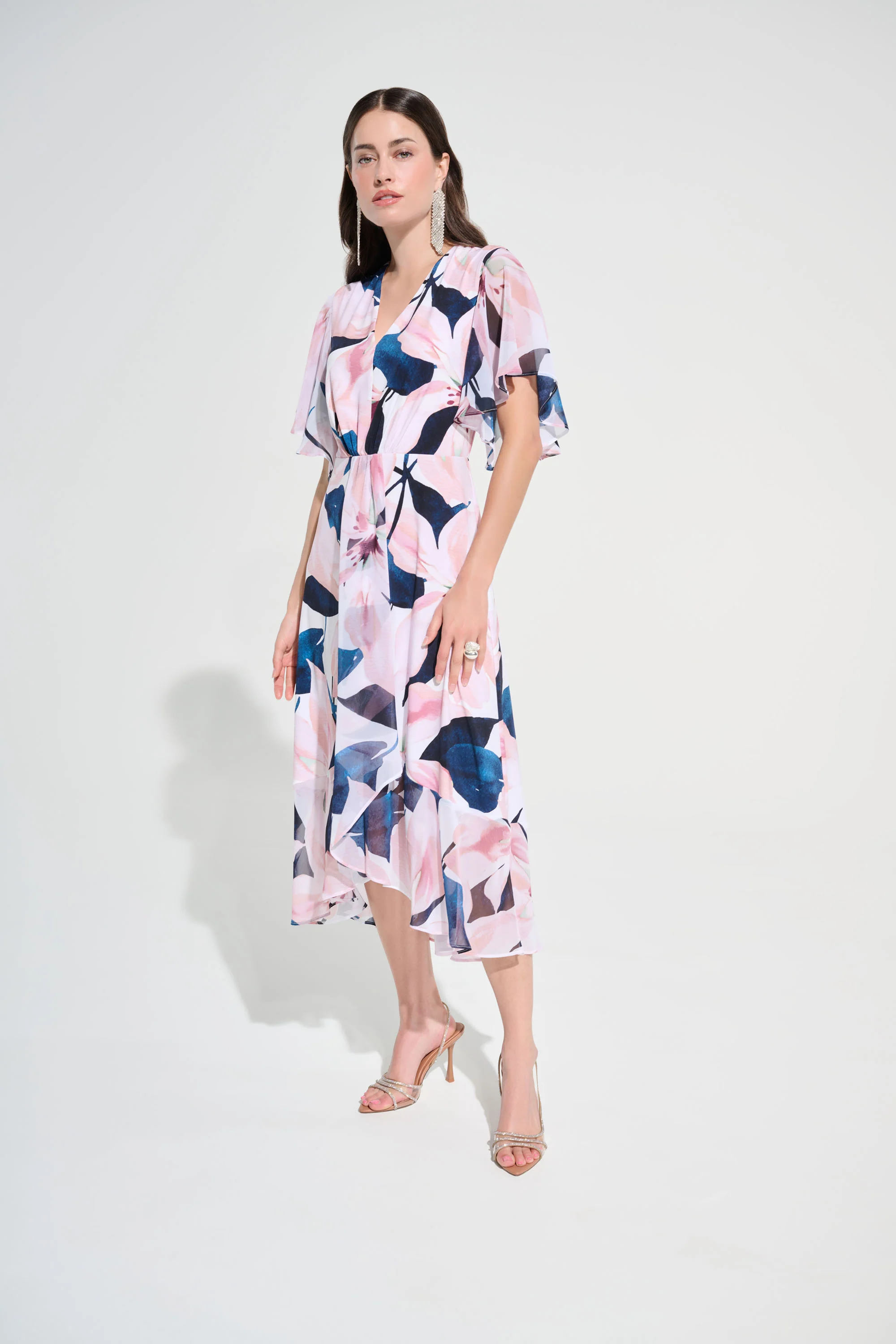 Joseph Ribkoff Floral Print Fit And Flare Dress Style 262713